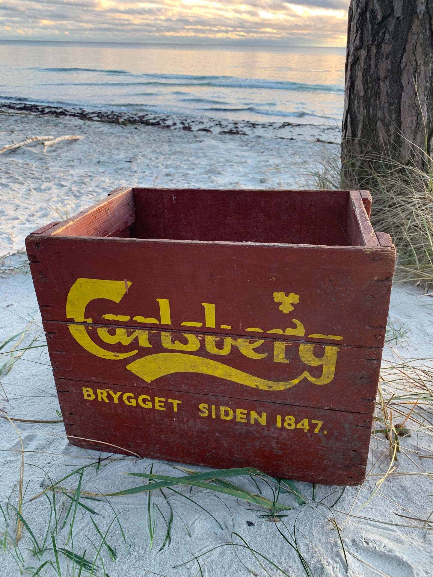 Gammal Carlsberg öllåda