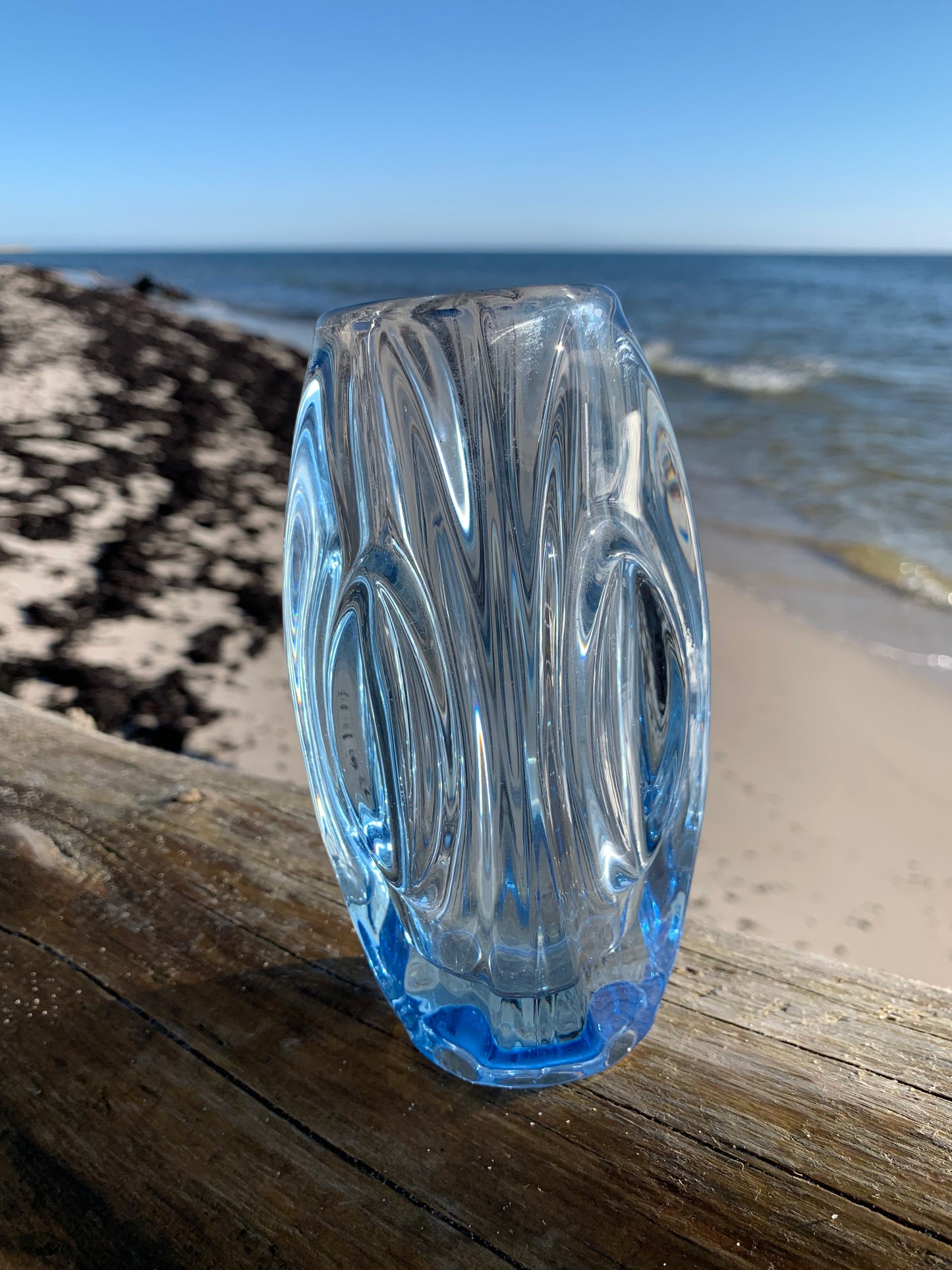 Dekorativ glasvas - Blå
