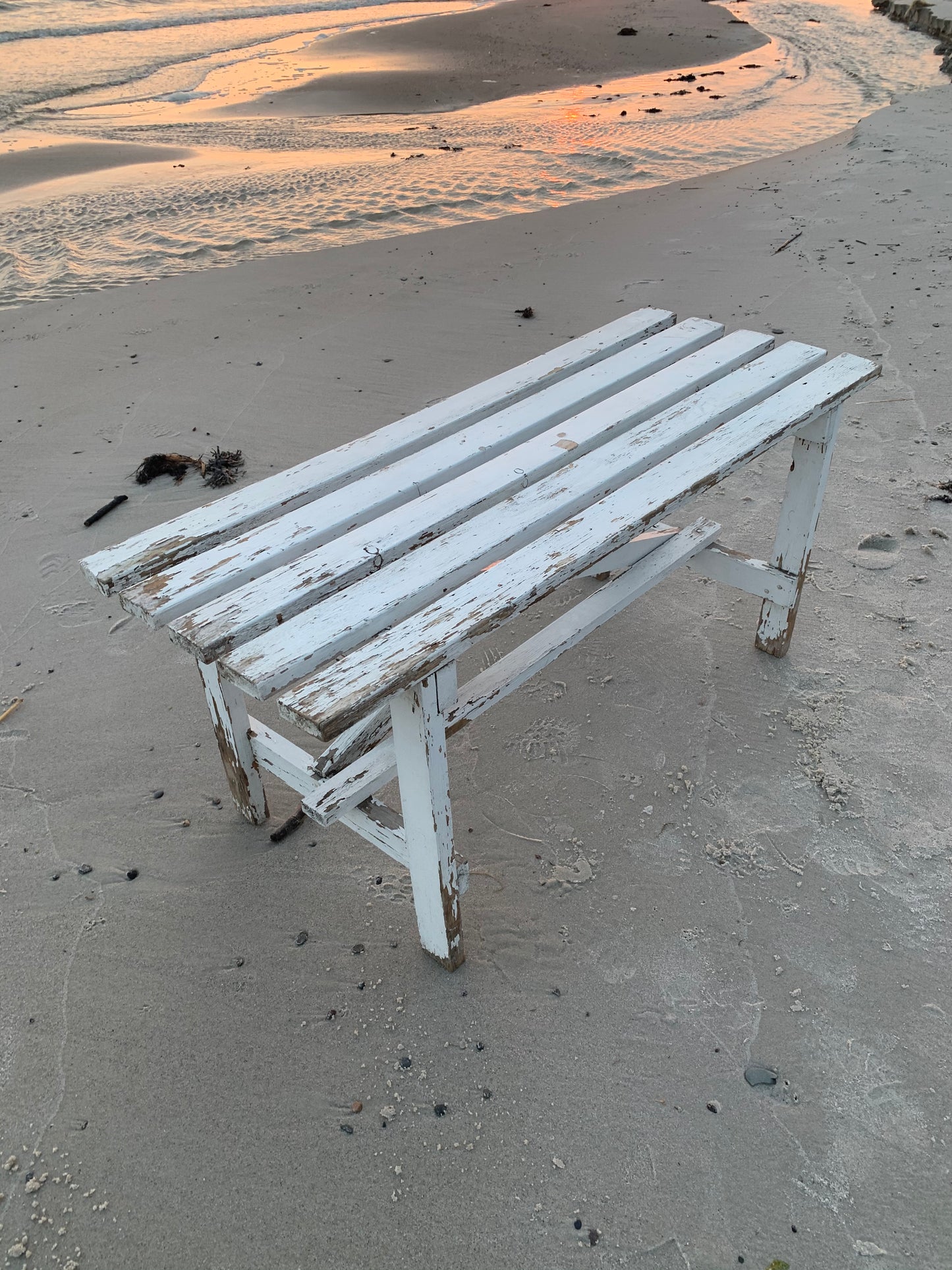 Diskbänk med mycket vacker patina