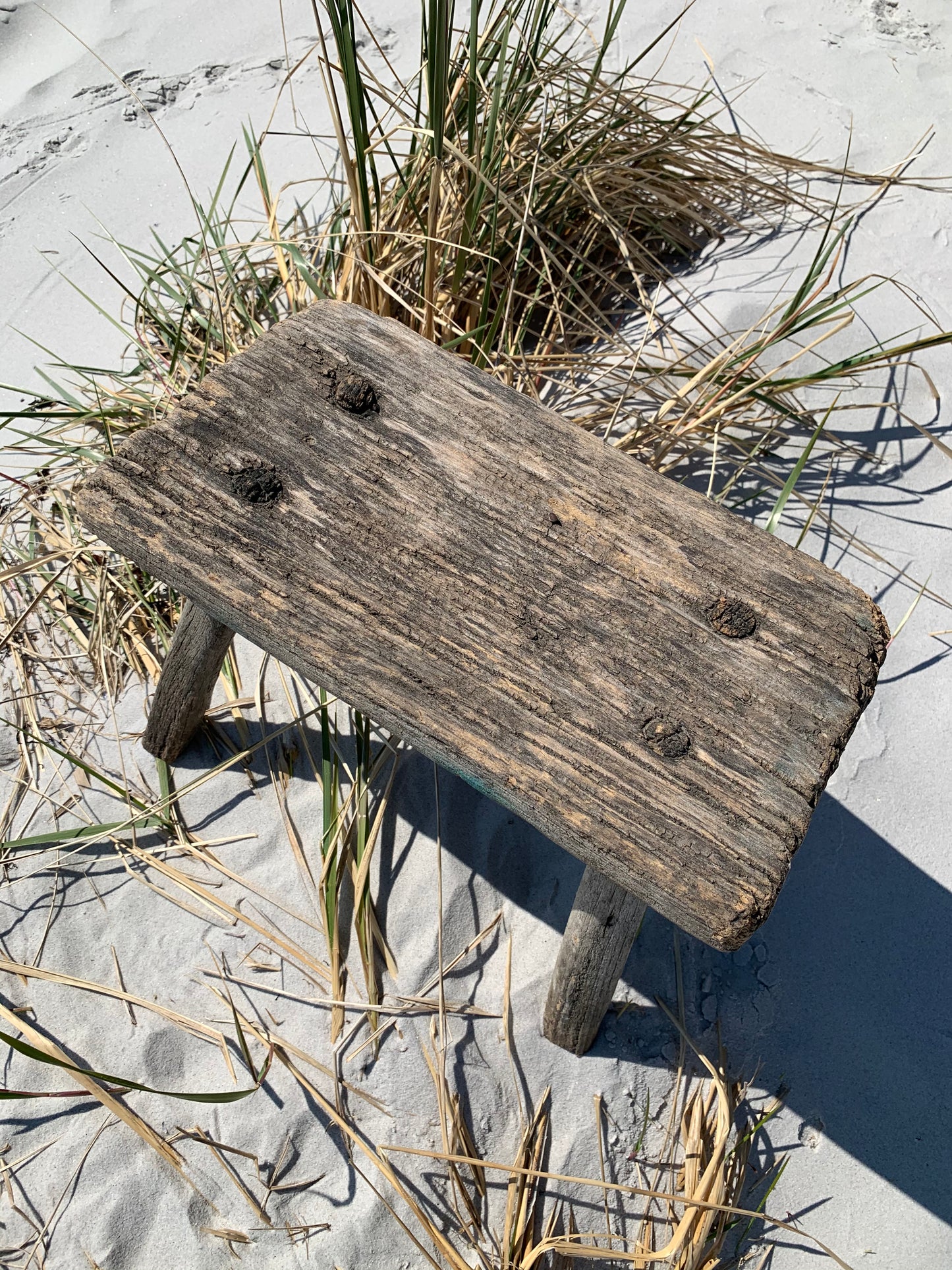 Liten pall med patina