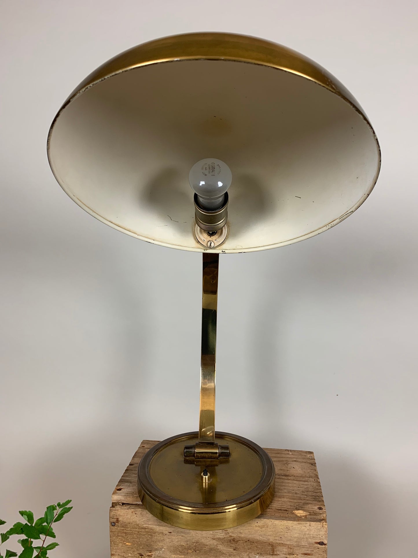 Gecos bordslampa i mässing