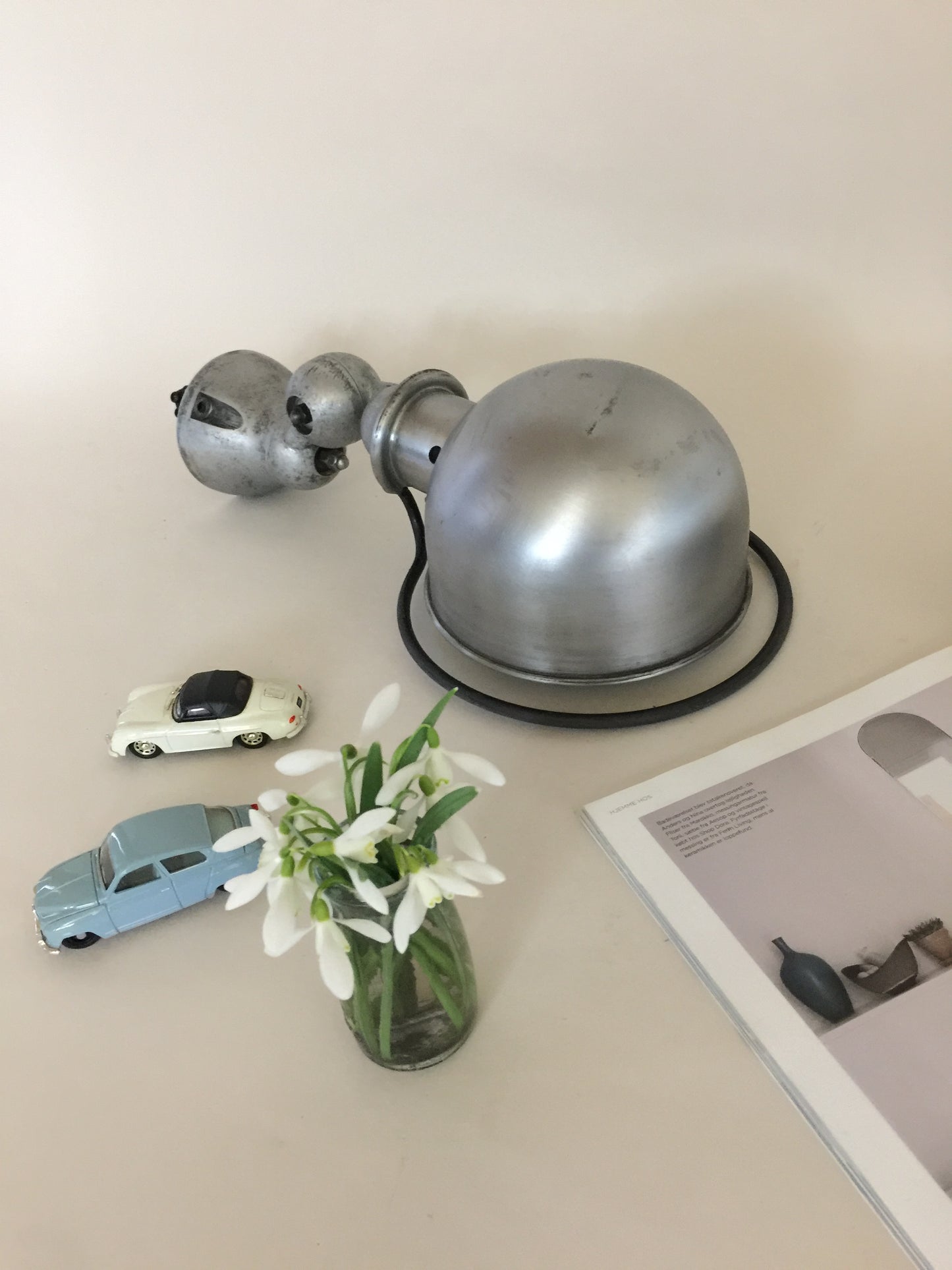 Jieldé-lampa med på/av-knapp