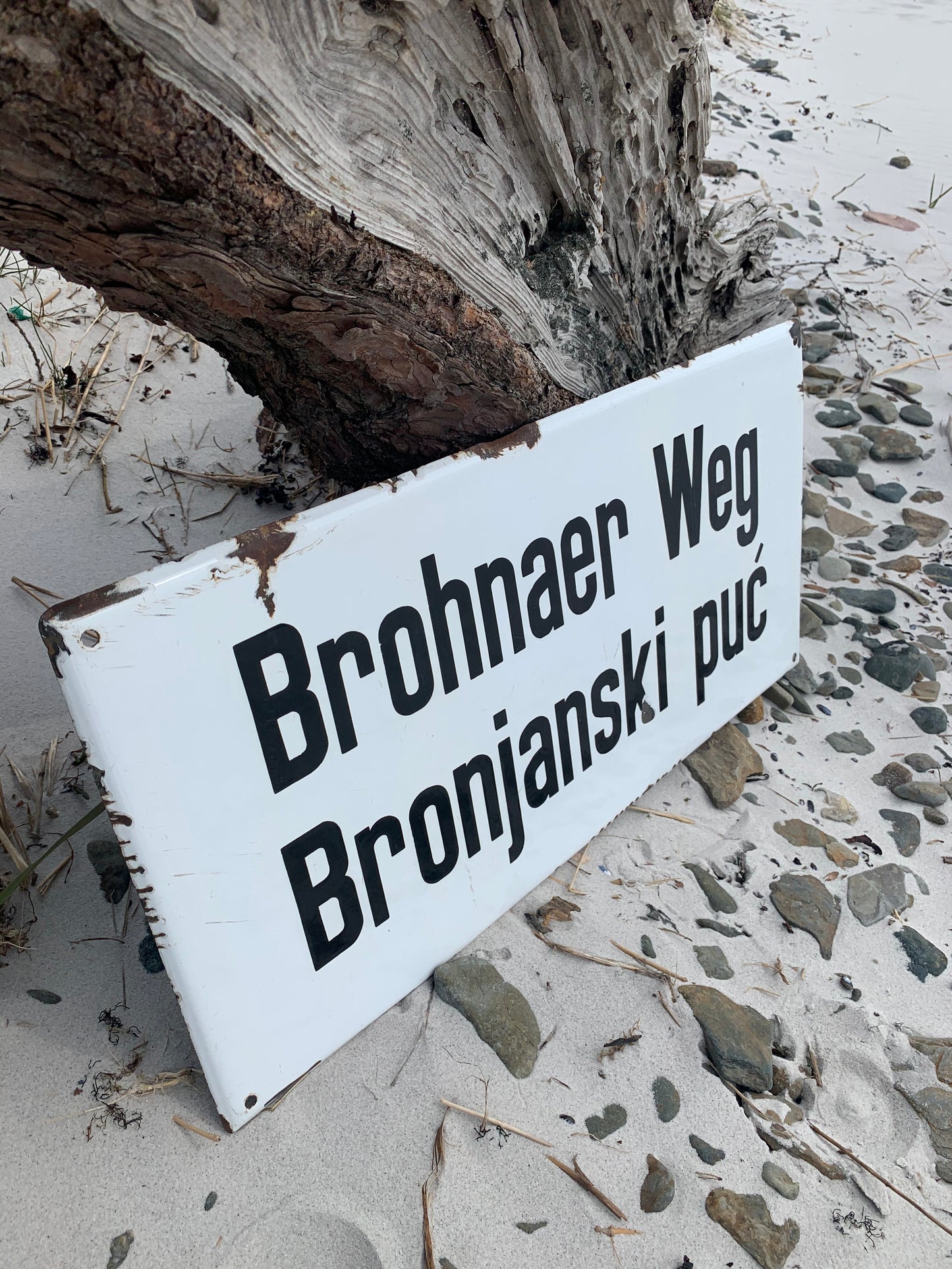 Stor emaljskylt