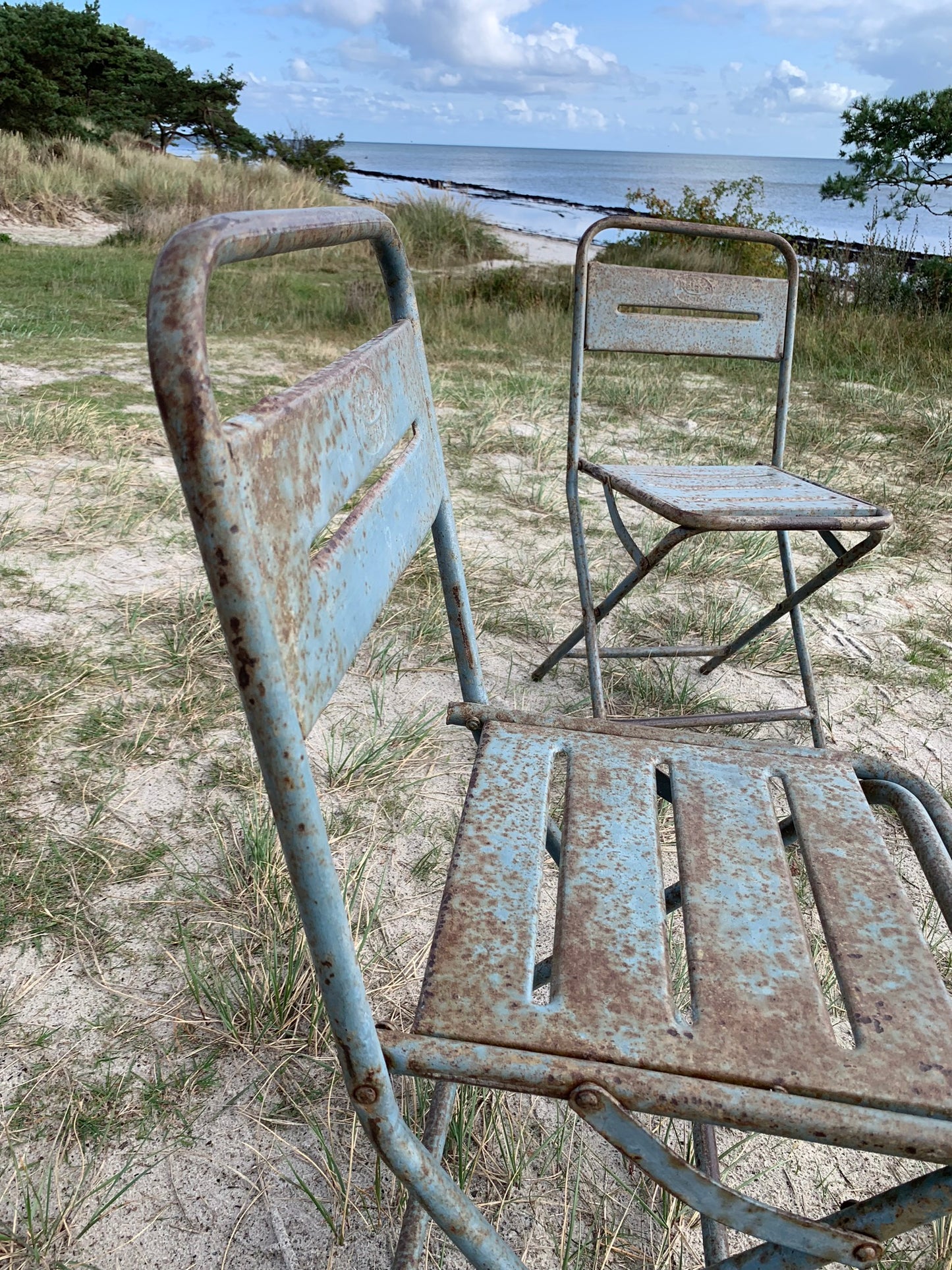 Raw fällstol med patina - priset är pr PCS.