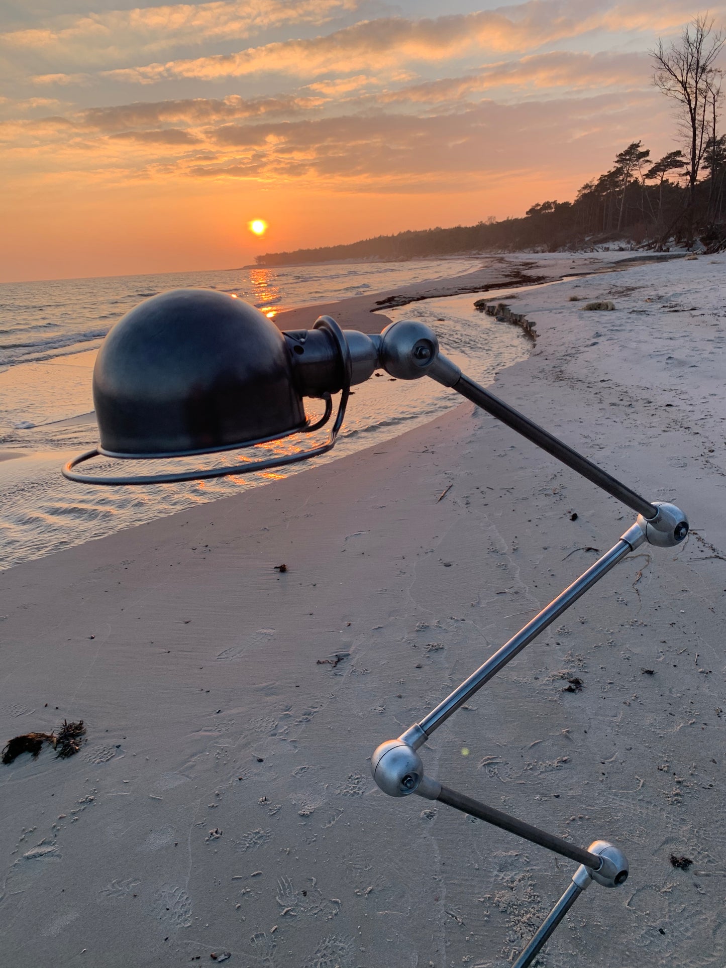 Vacker Jieldé golvlampa med 5 armar