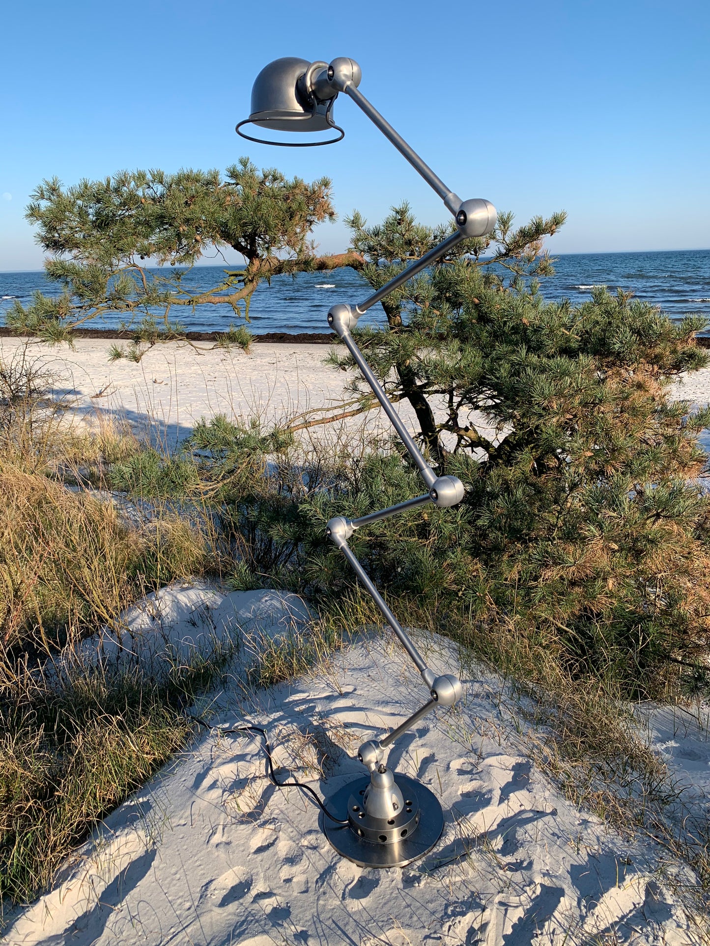Vacker Jieldé golvlampa med 6 armar