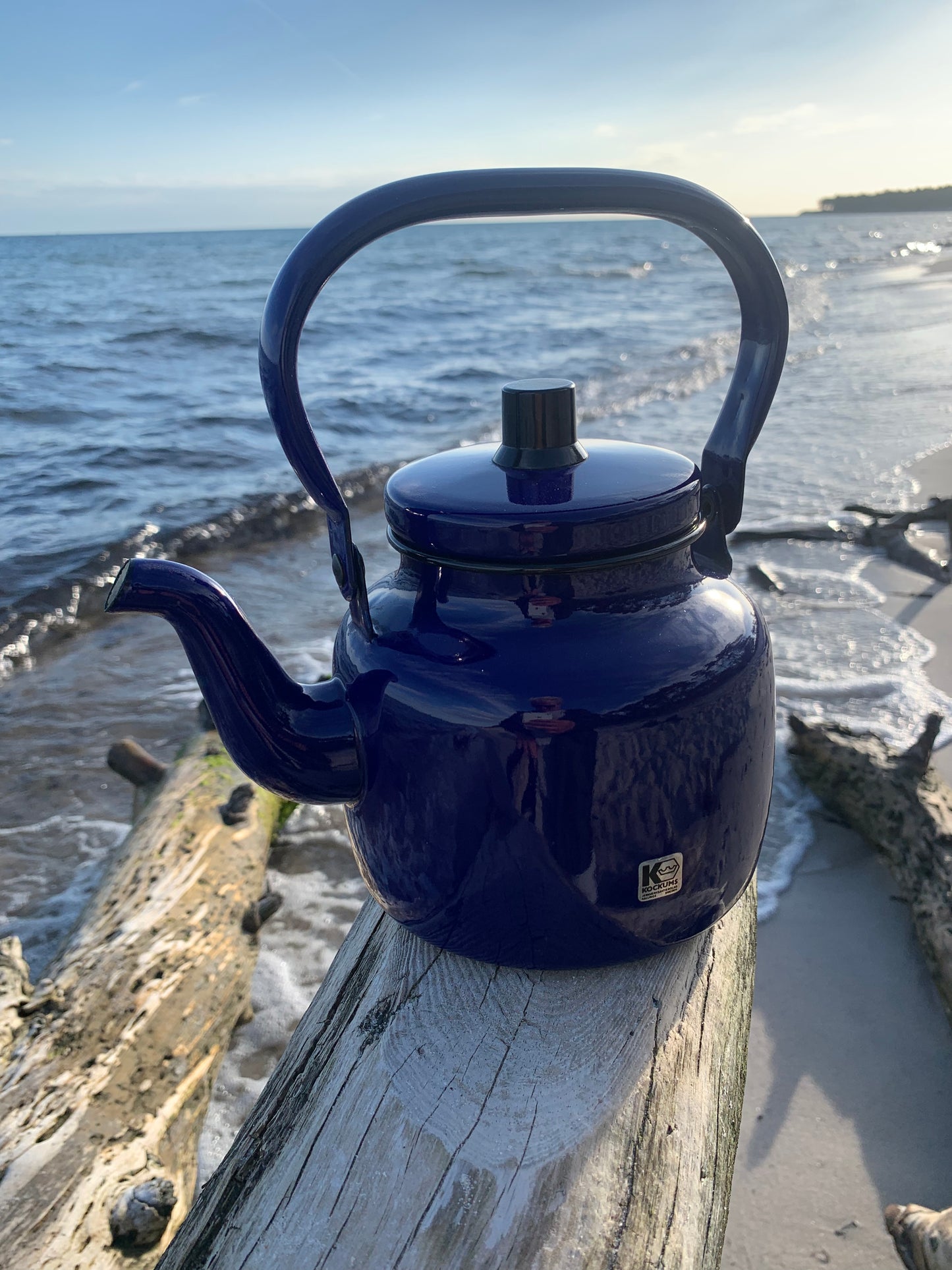 Kockum emalj vattenkokare