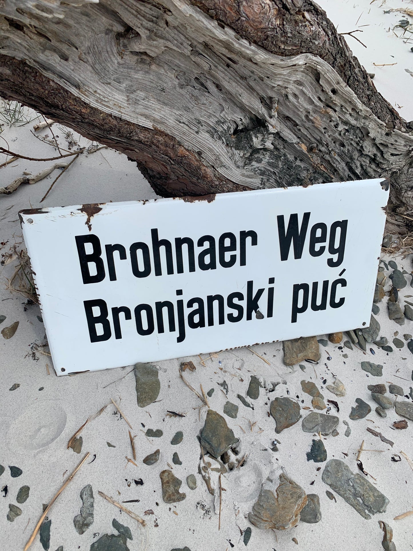 Stor emaljskylt