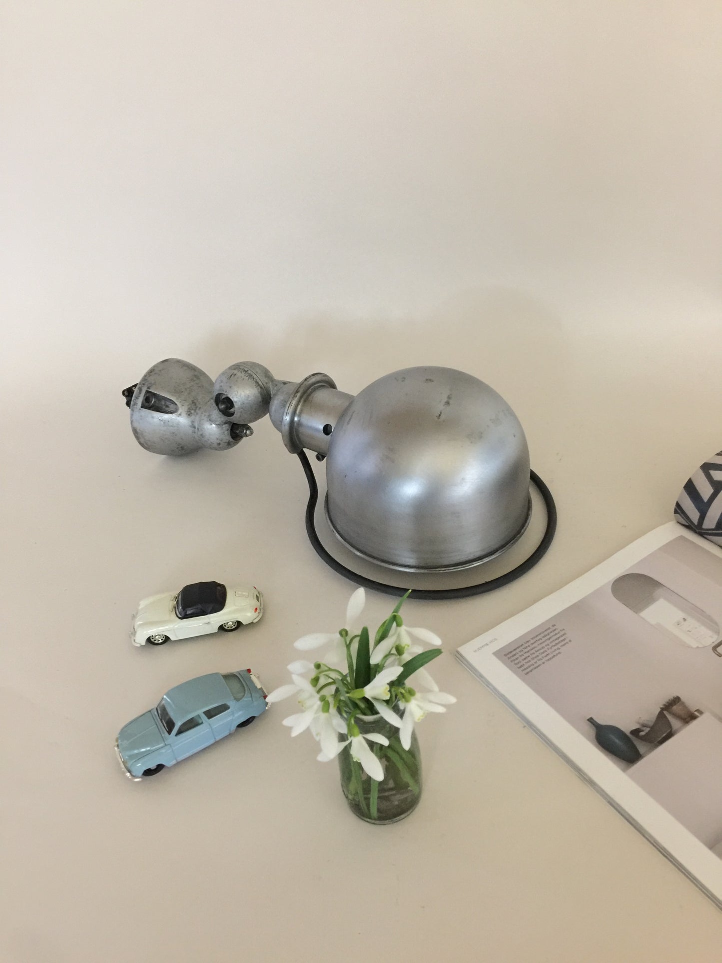 Jieldé-lampa med på/av-knapp