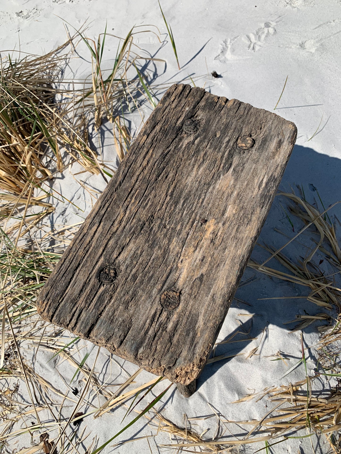 Liten pall med patina