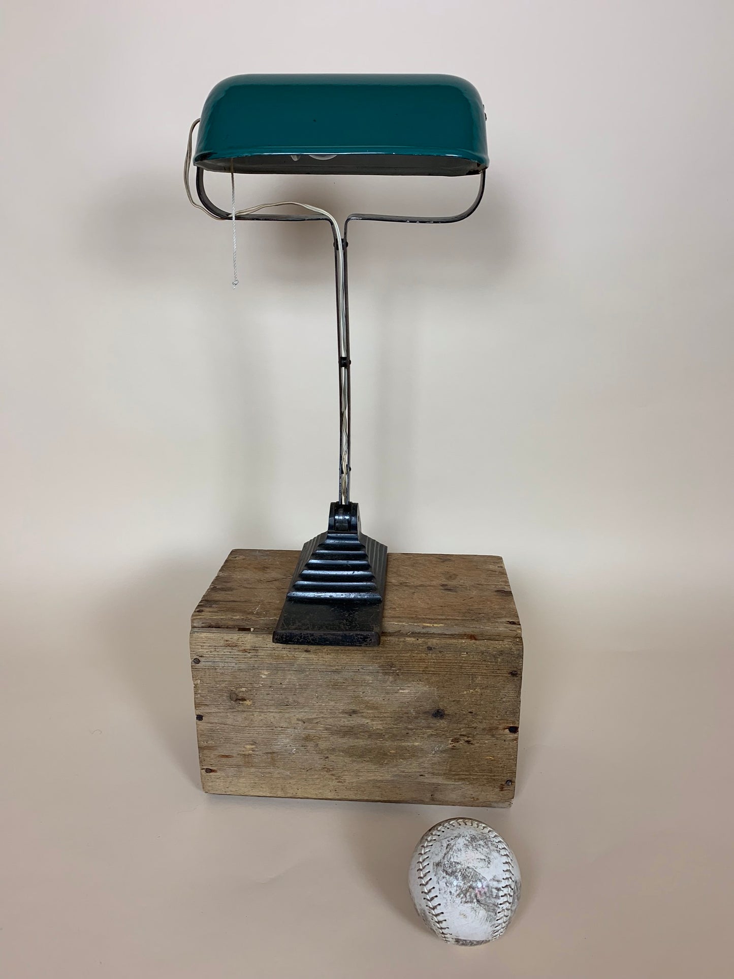 Gammal Erpe skrivbordslampa från Belgien