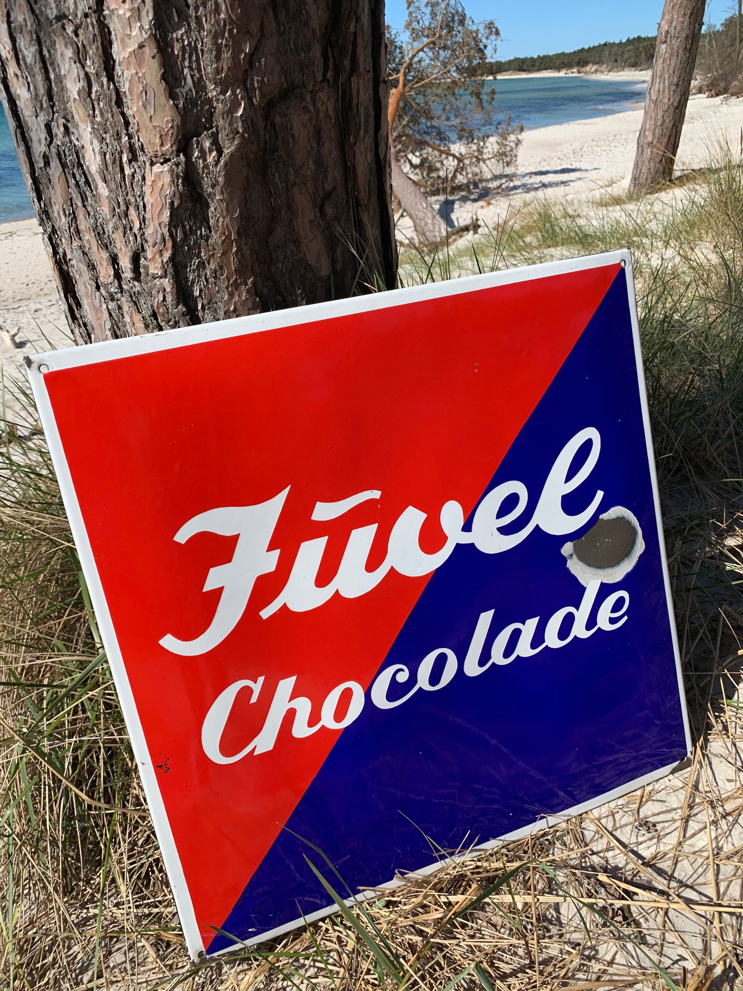 Vacker gammal skylt för chokladälskaren