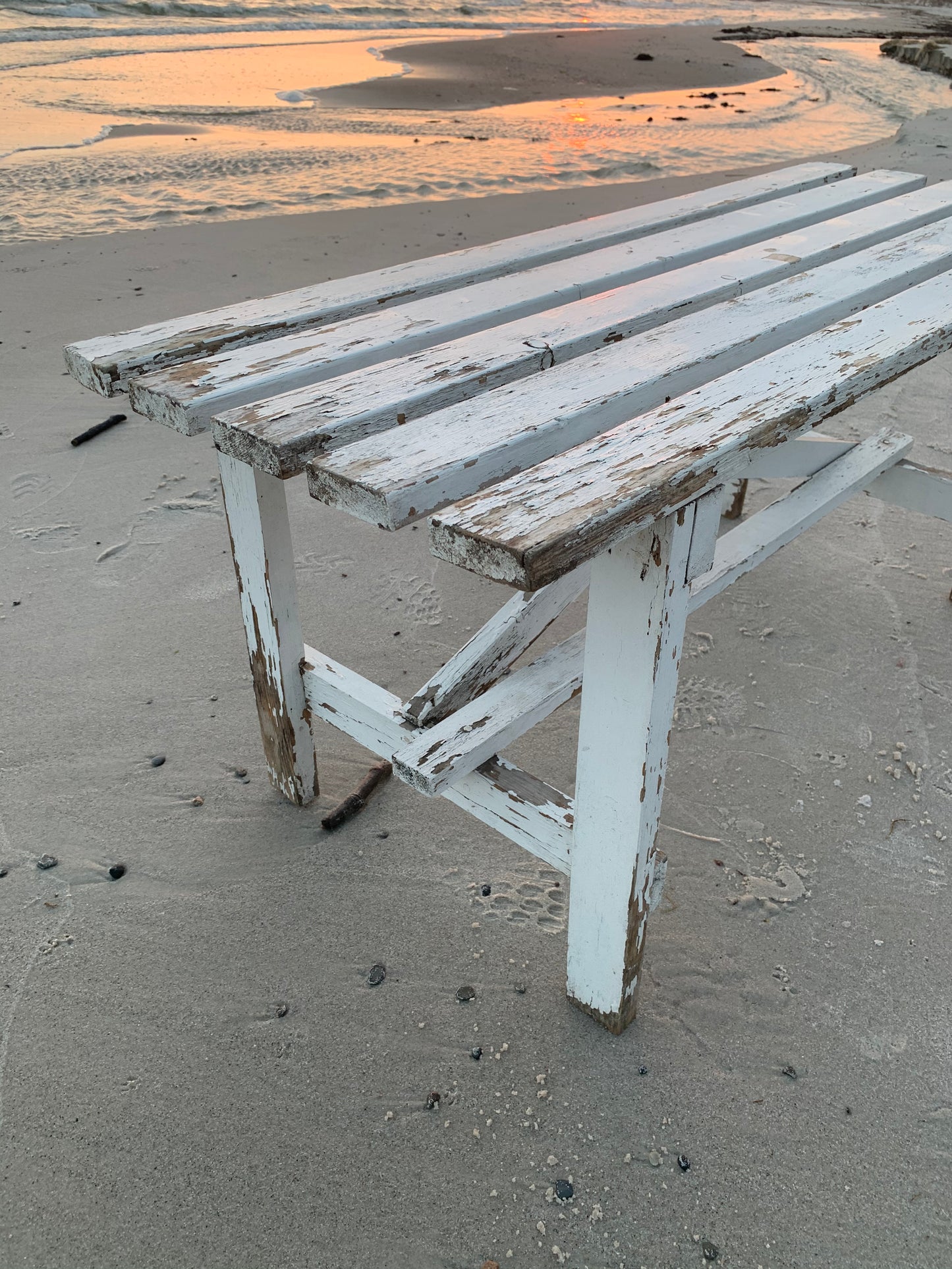 Diskbänk med mycket vacker patina