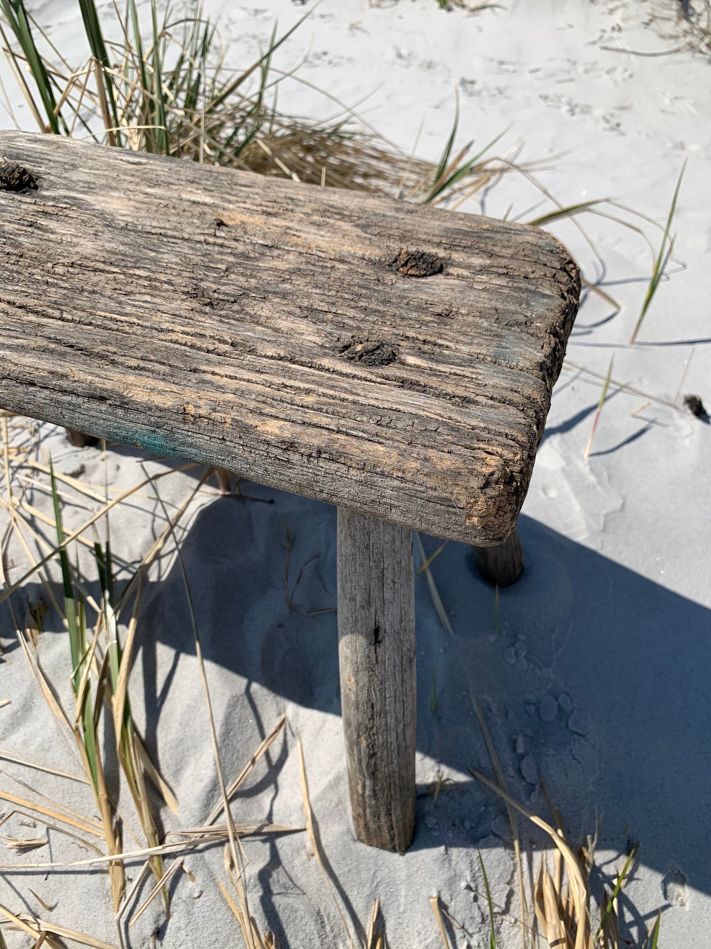 Liten pall med patina