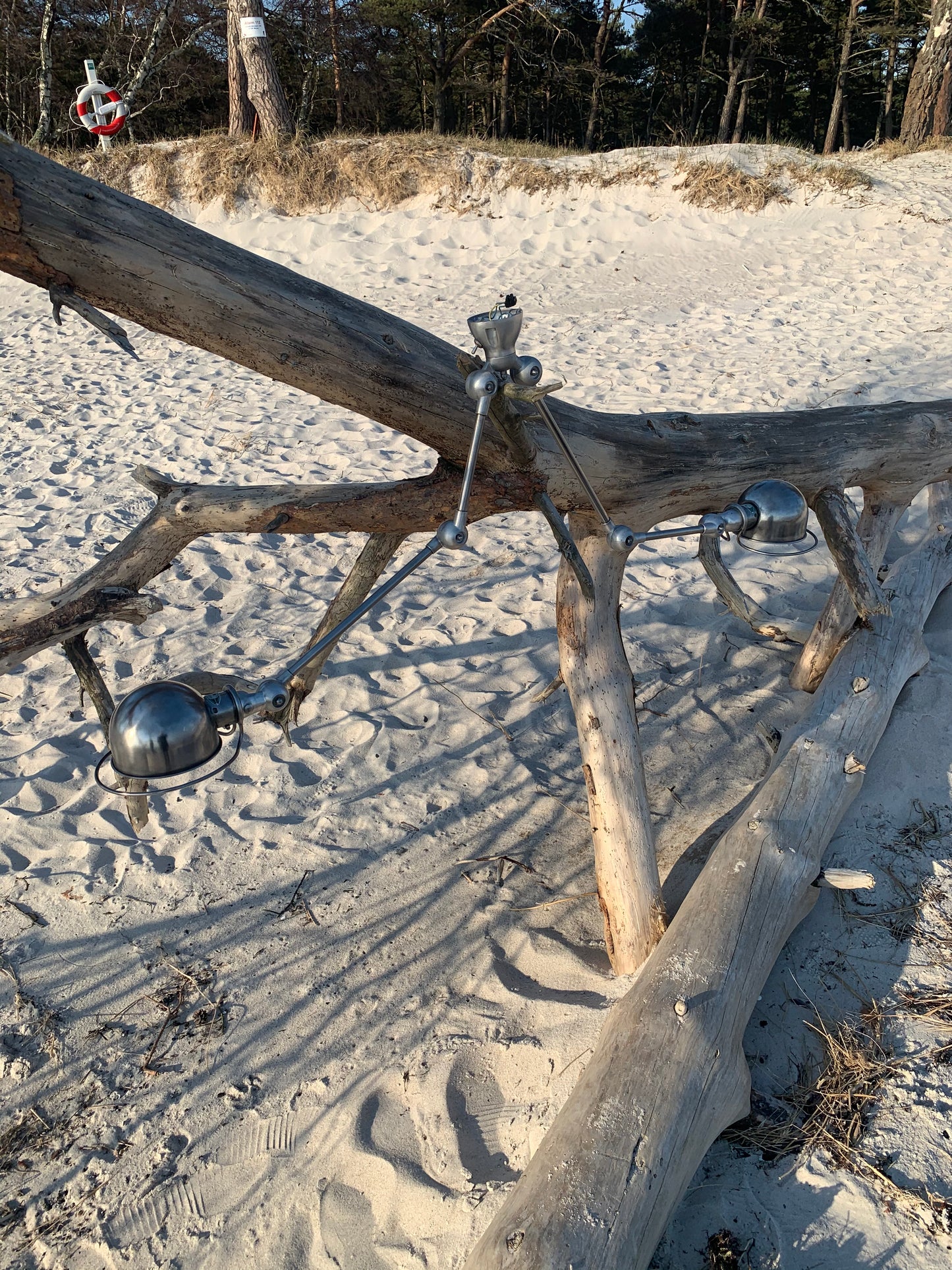 Jieldé tak- eller vägglampa med två och två armar