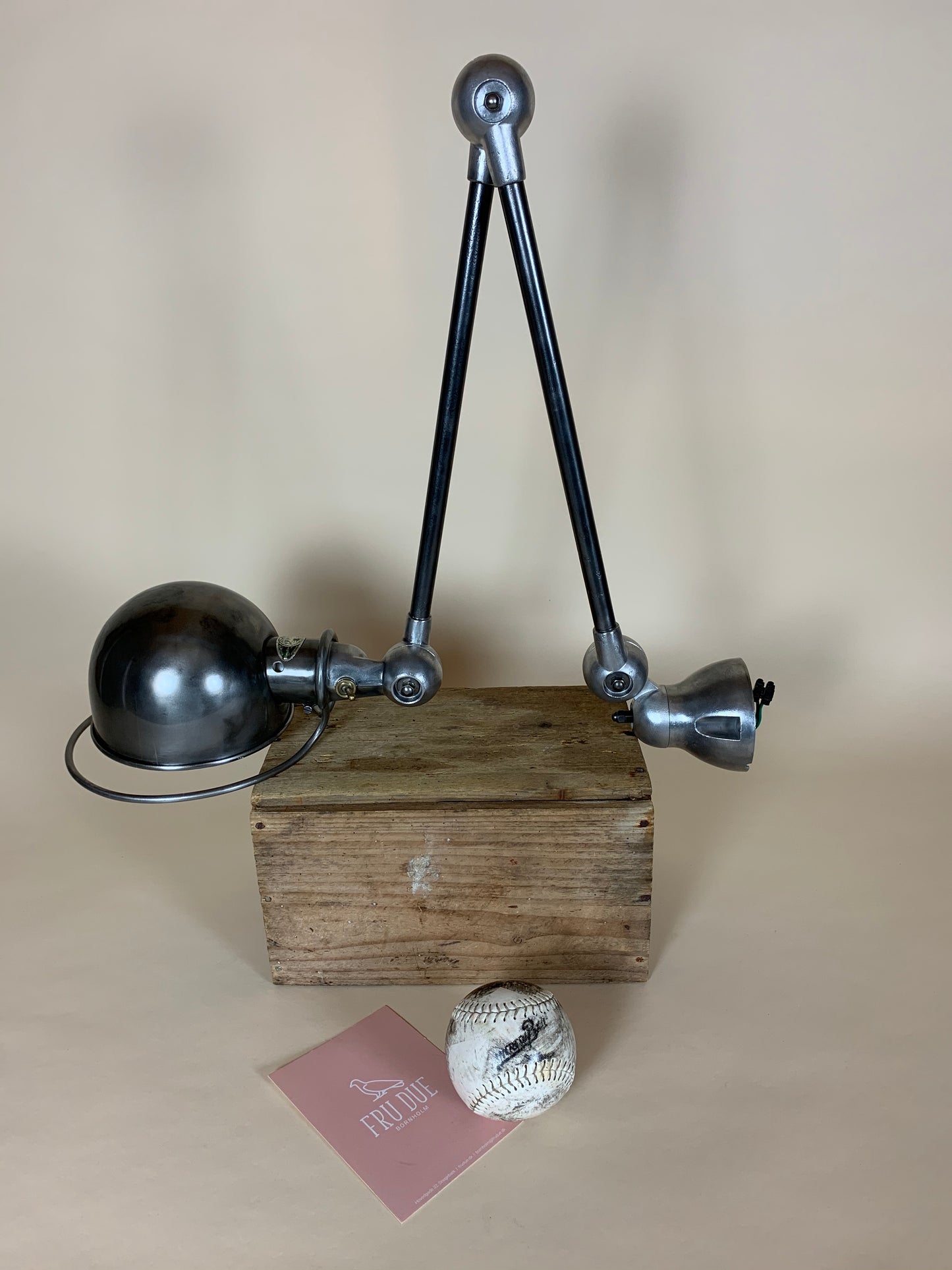 Jieldé vägglampa med 2 armar
