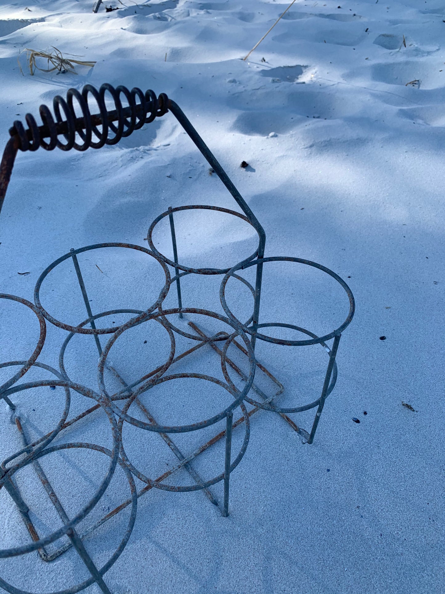 Vacker fransk flaskhållare