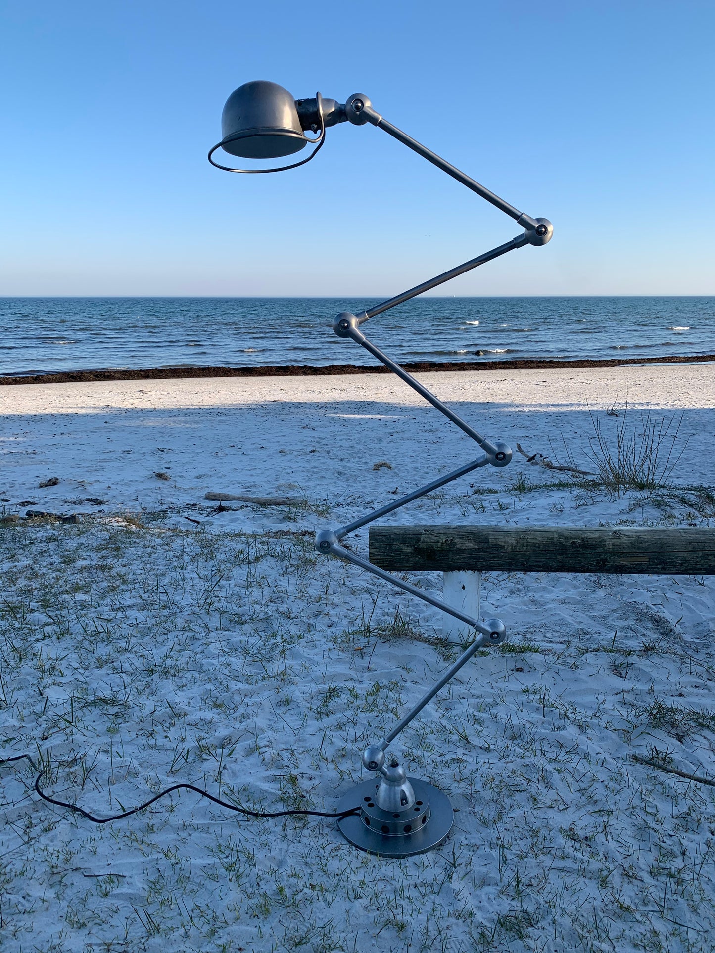 Vacker Jieldé golvlampa med 6 armar