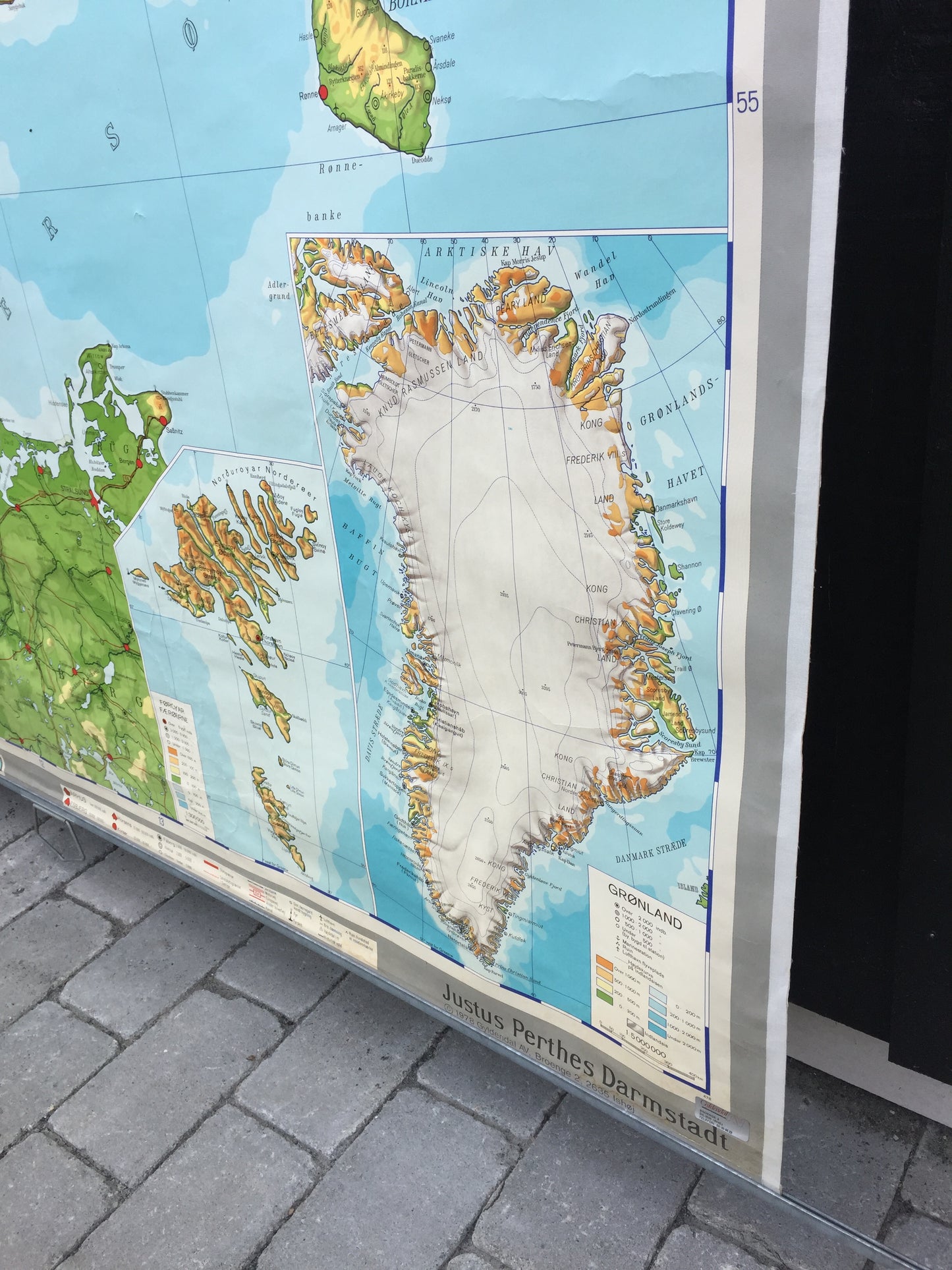 Karta över Danmark