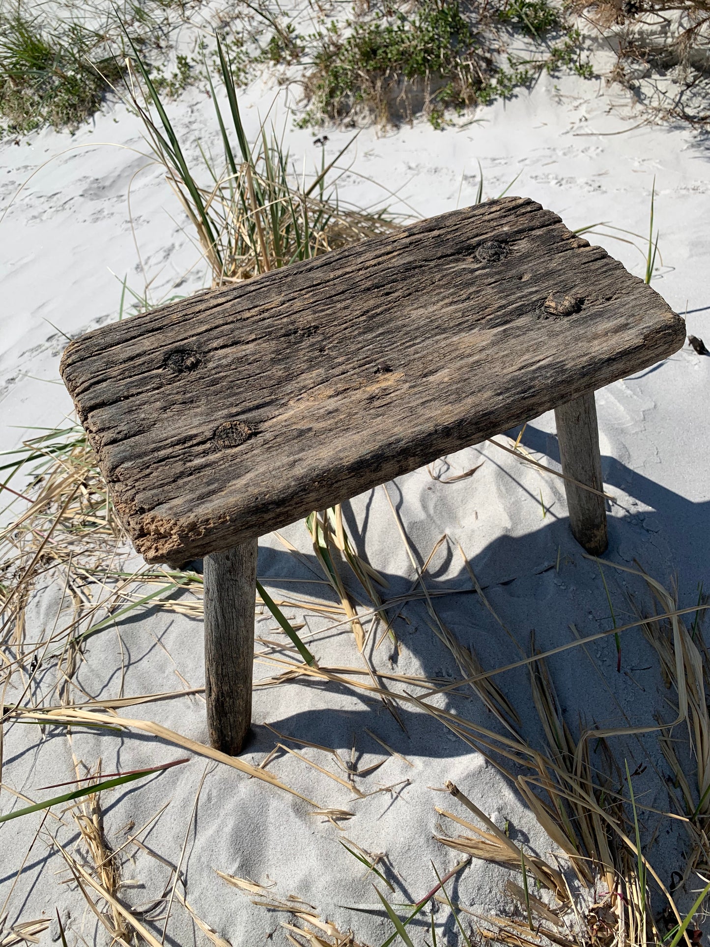 Liten pall med patina