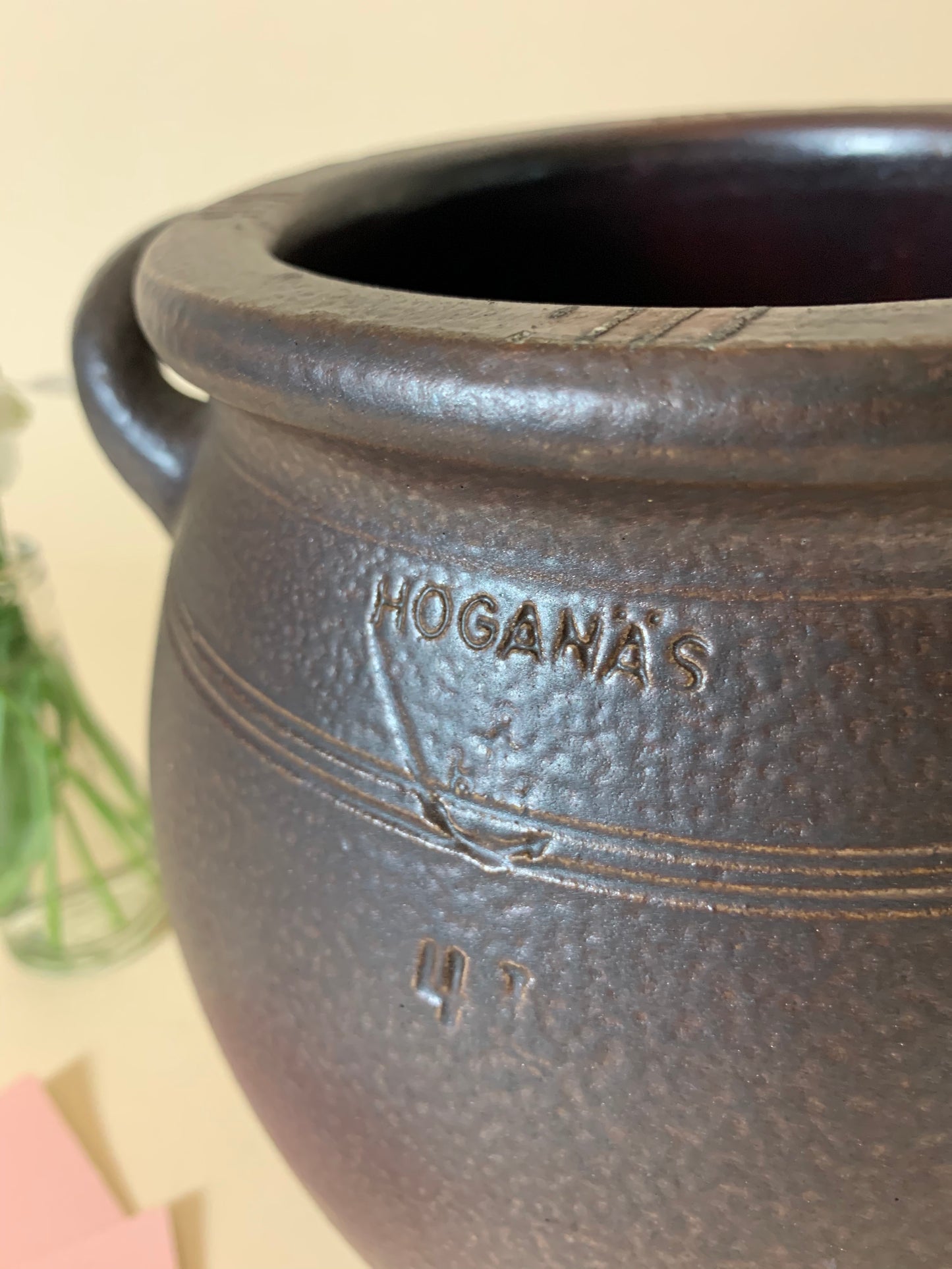 Höganäs syltburk med "öron" 4 L.