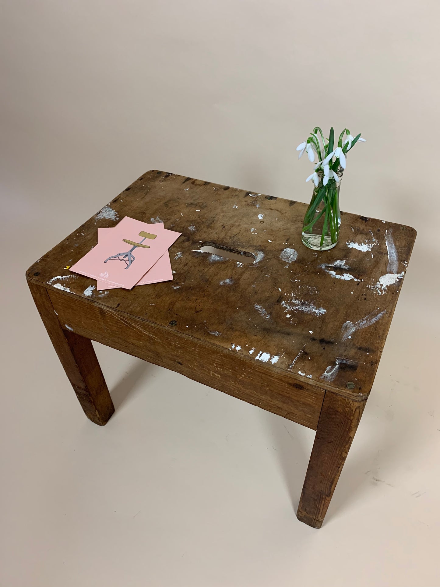 Träpallen med mycket patina