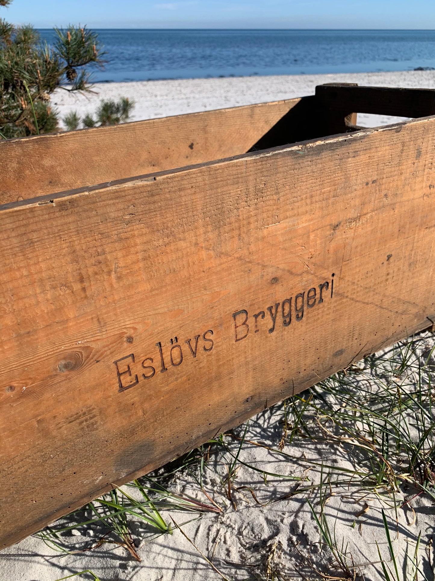 Vacker trälåda från Eslöv bryggeri