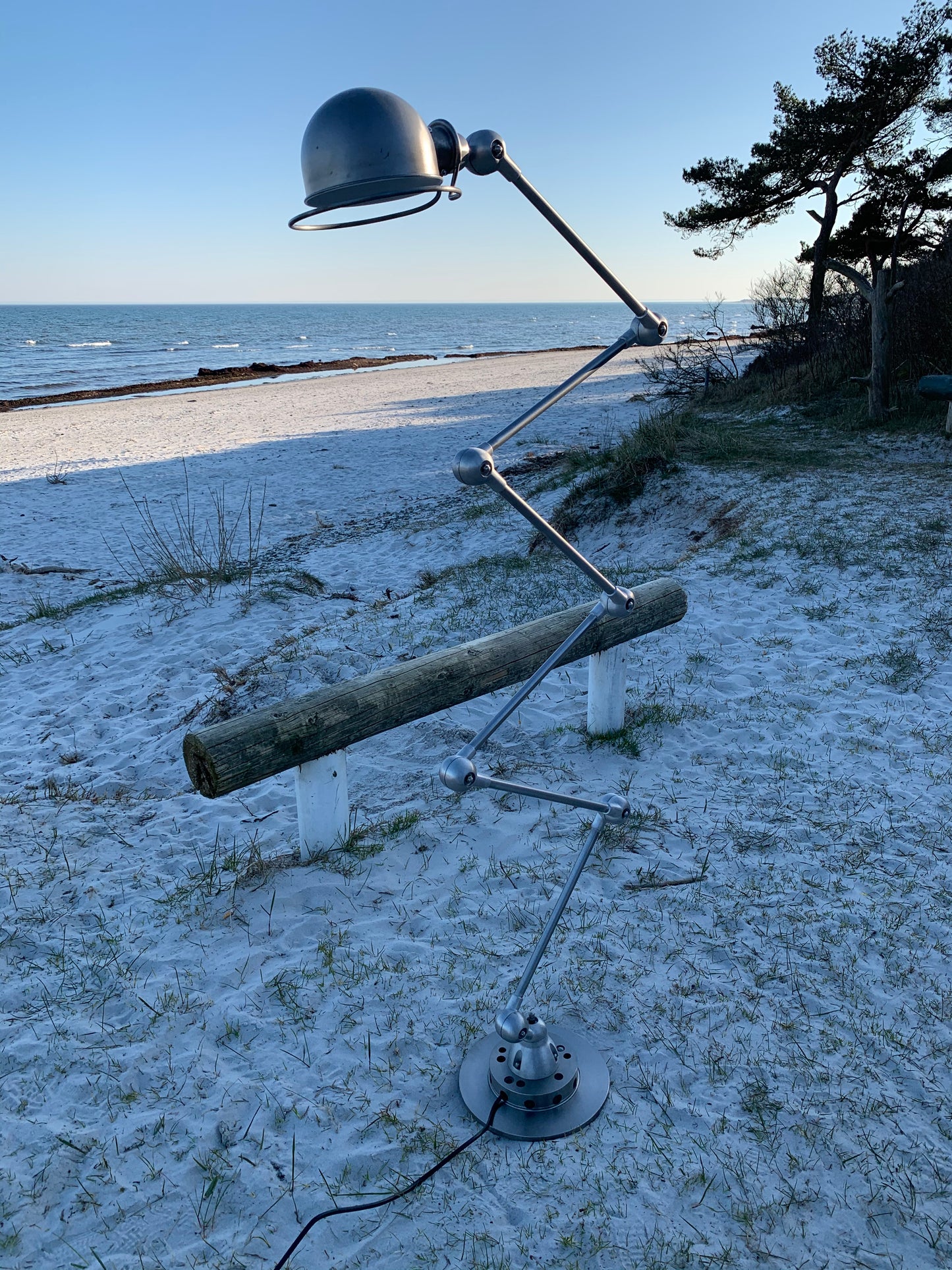 Vacker Jieldé golvlampa med 6 armar