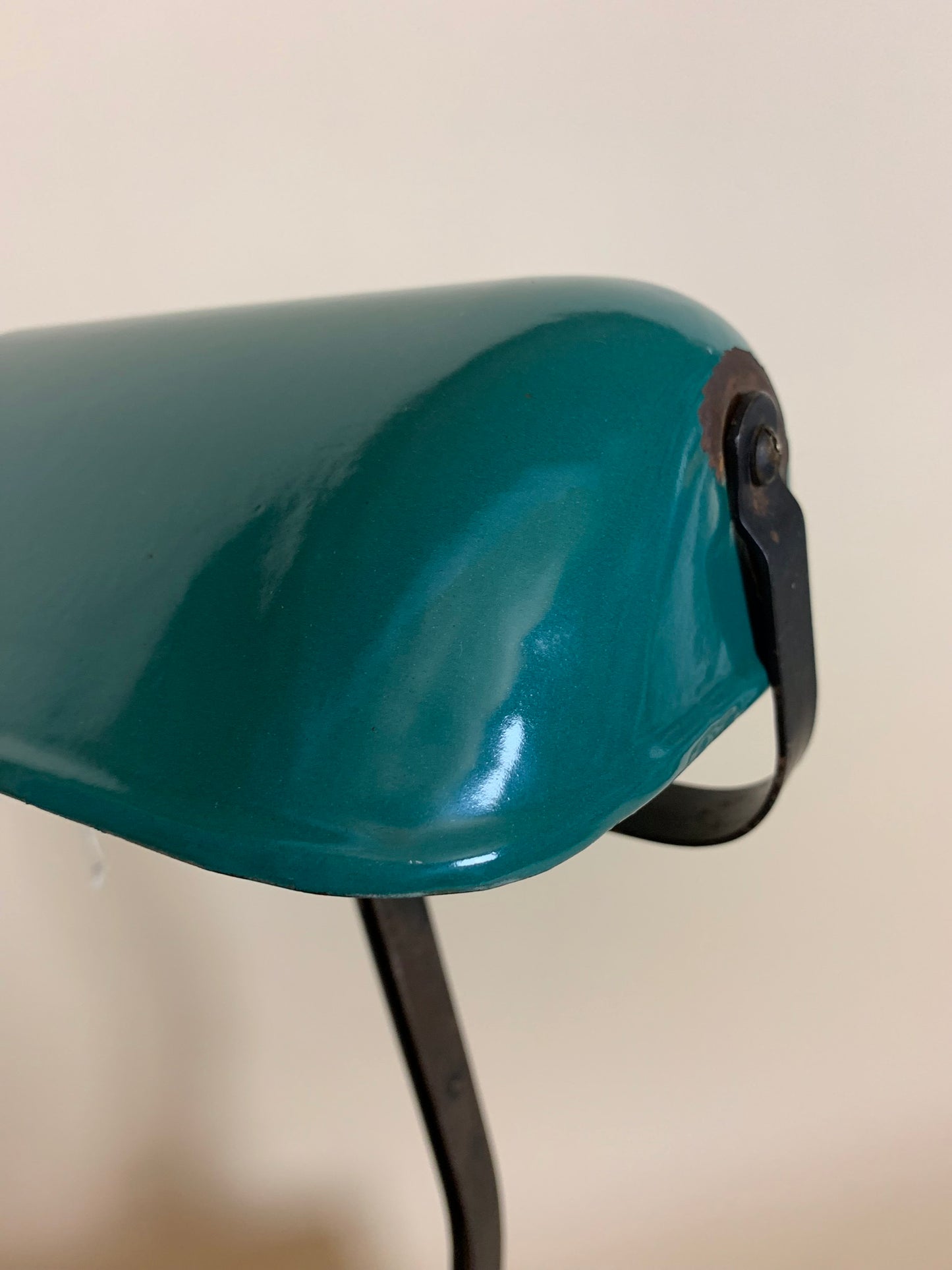 Gammal Erpe skrivbordslampa från Belgien