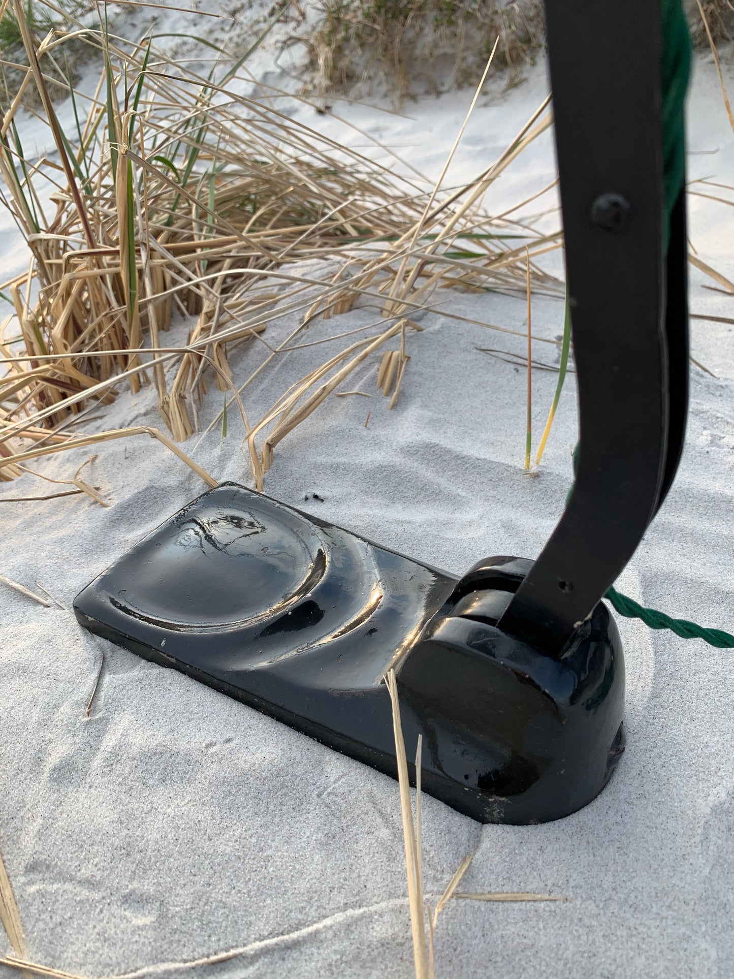 Notariuslampa med grön emaljskärm