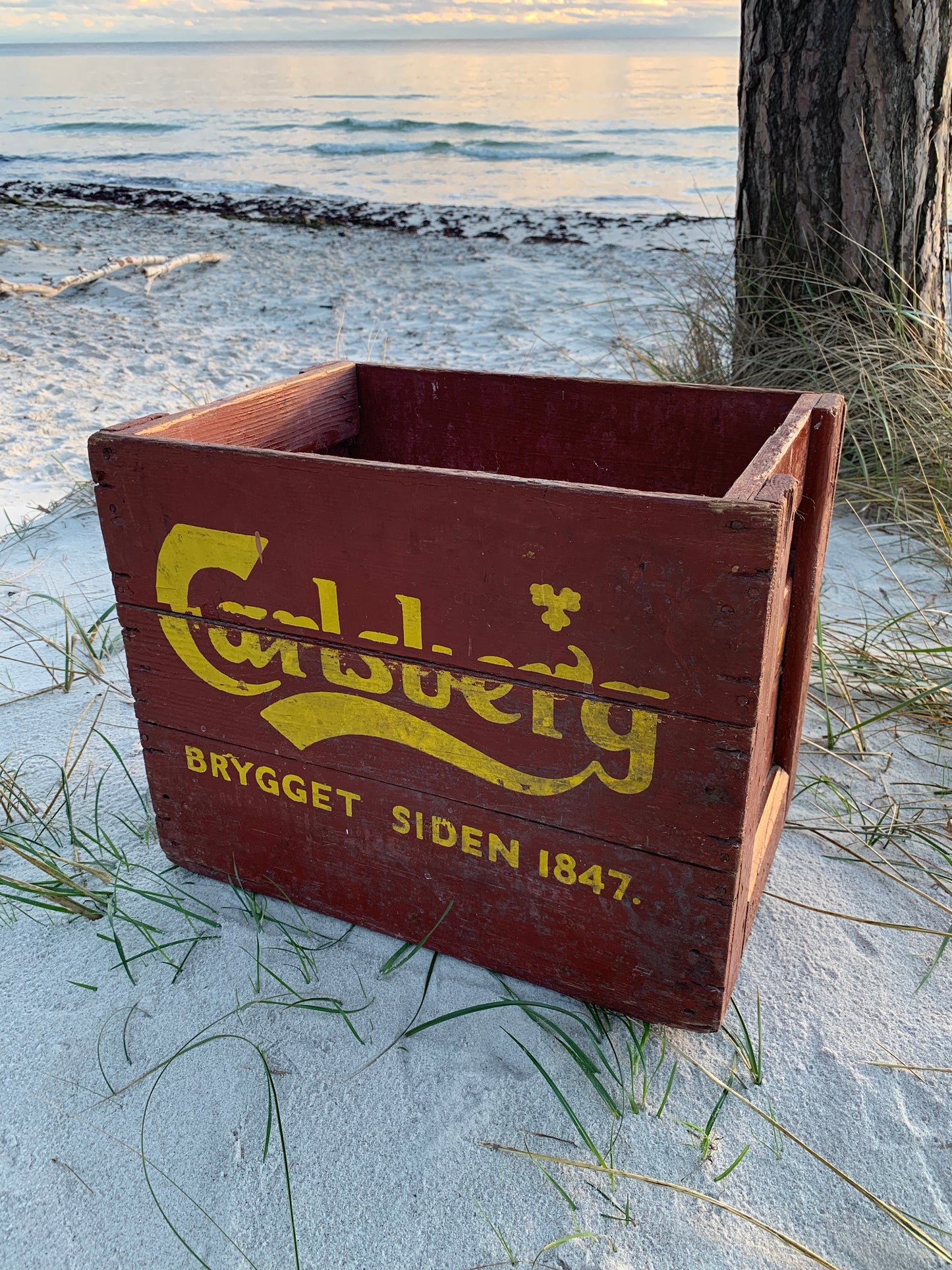 Gammal Carlsberg öllåda
