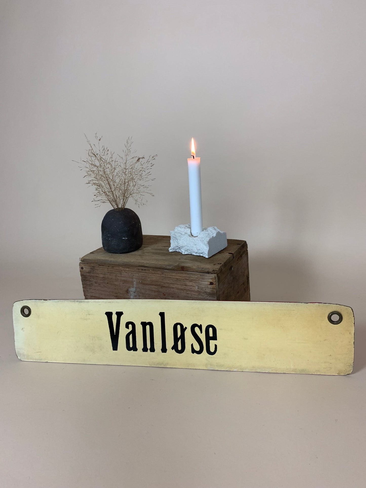 Gammal spårvagnsskylt