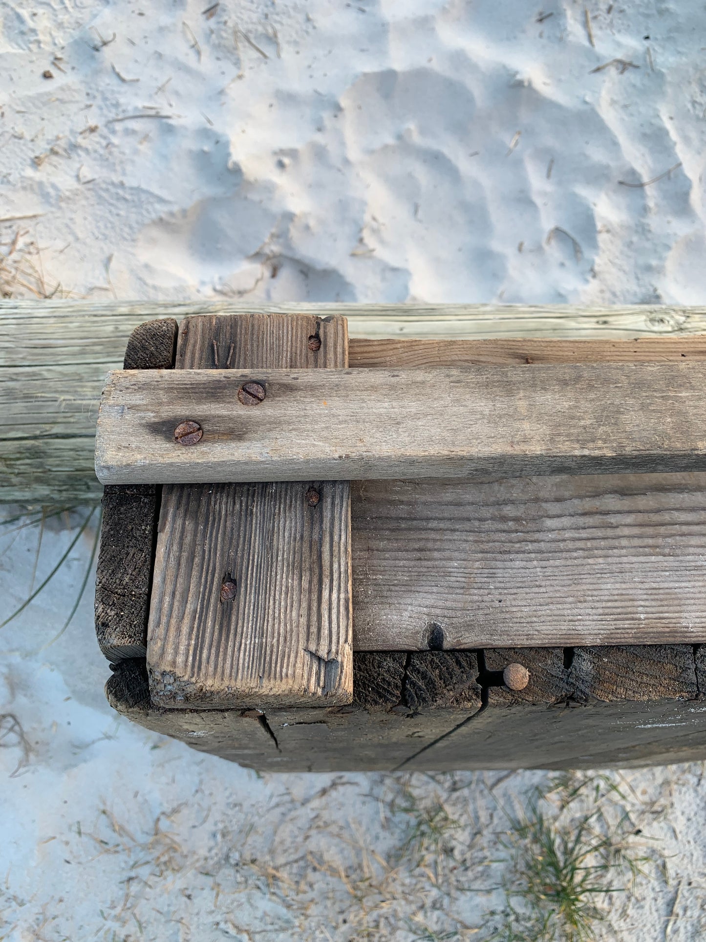 Trälåda med vacker patina