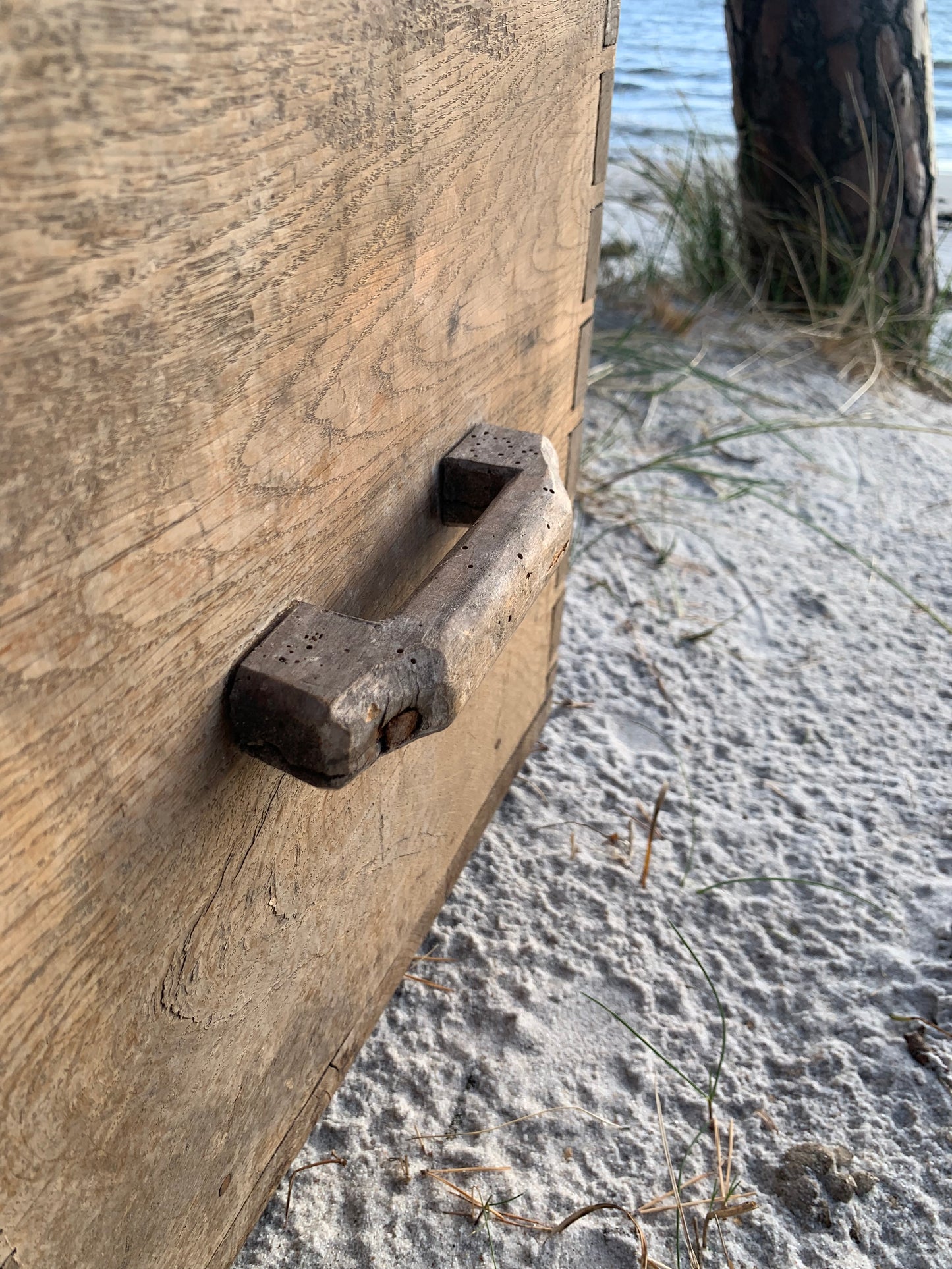 Trälåda med handtag
