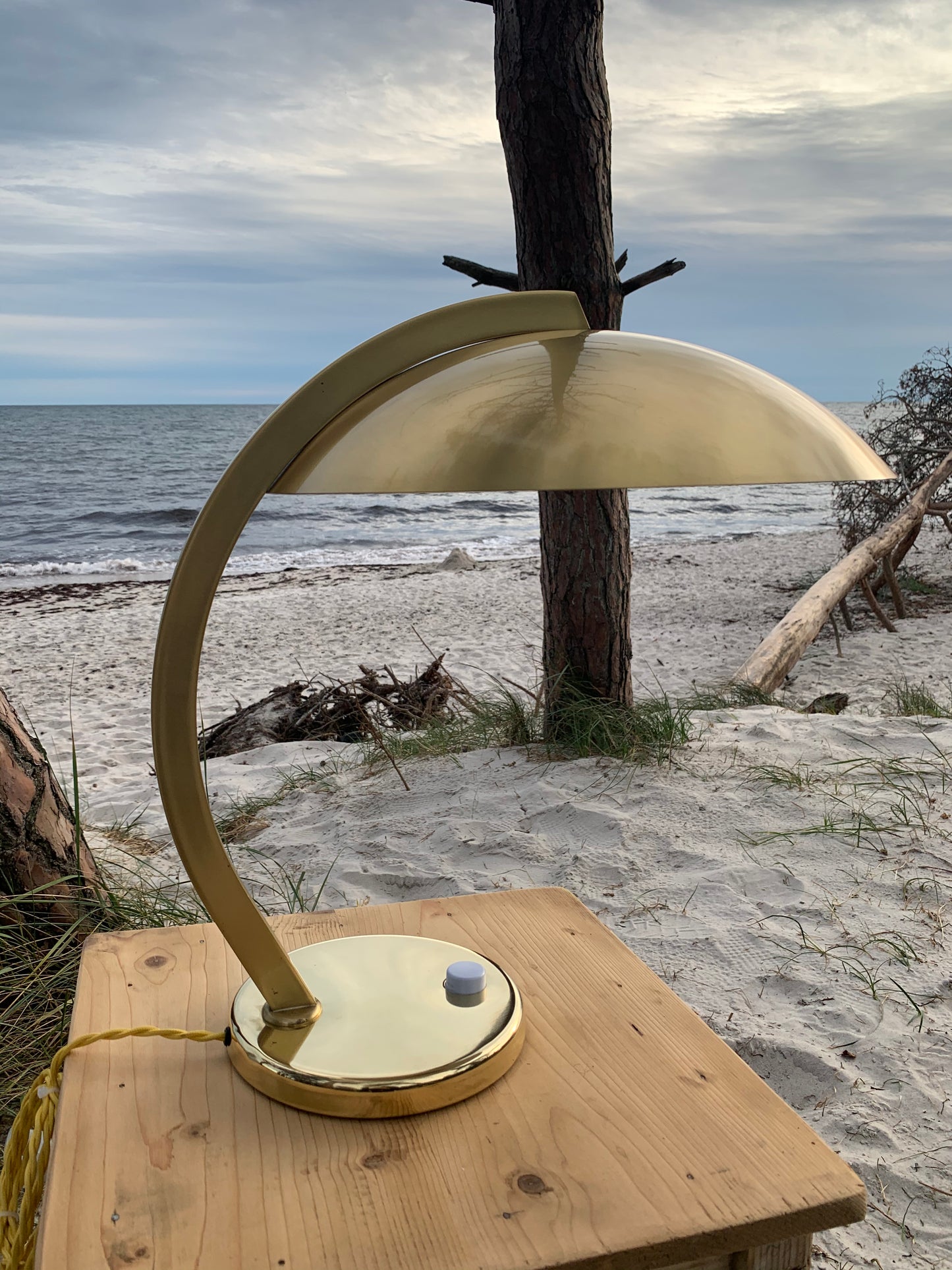 Egon Hillebrand vintage lampa i mässing