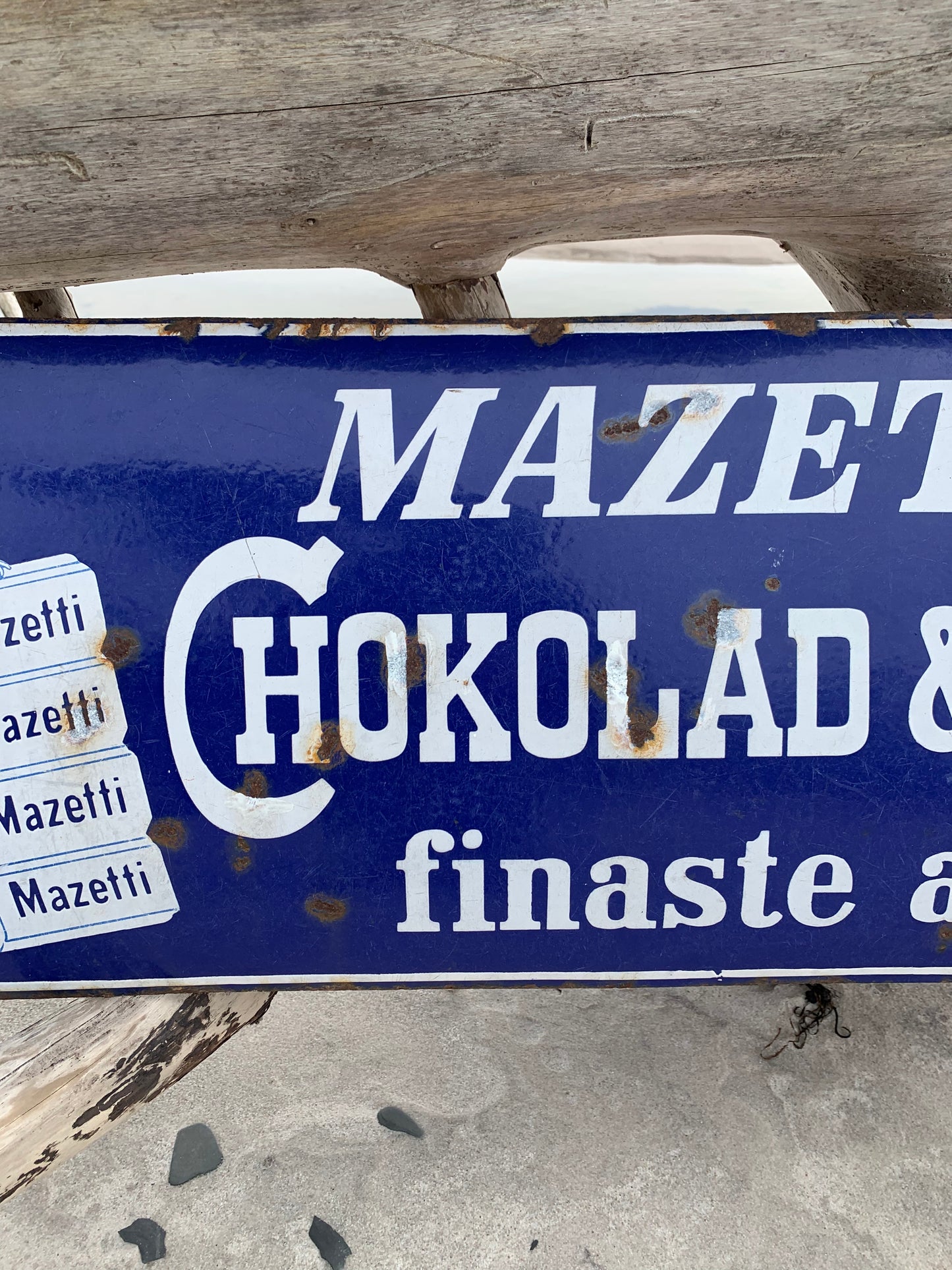 Emaljskylt - Mazetti