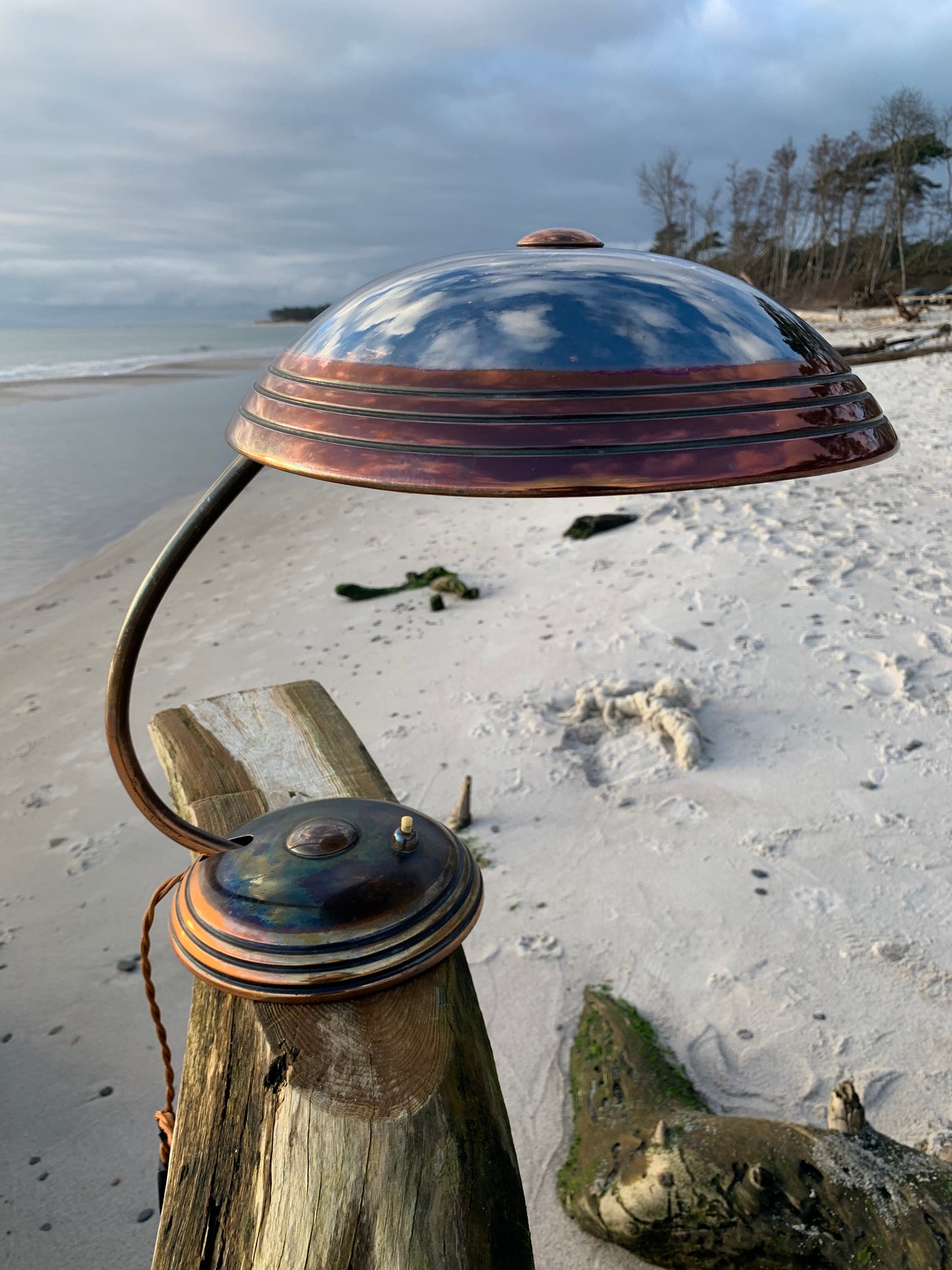 Raw Helo lampa - Koppar
