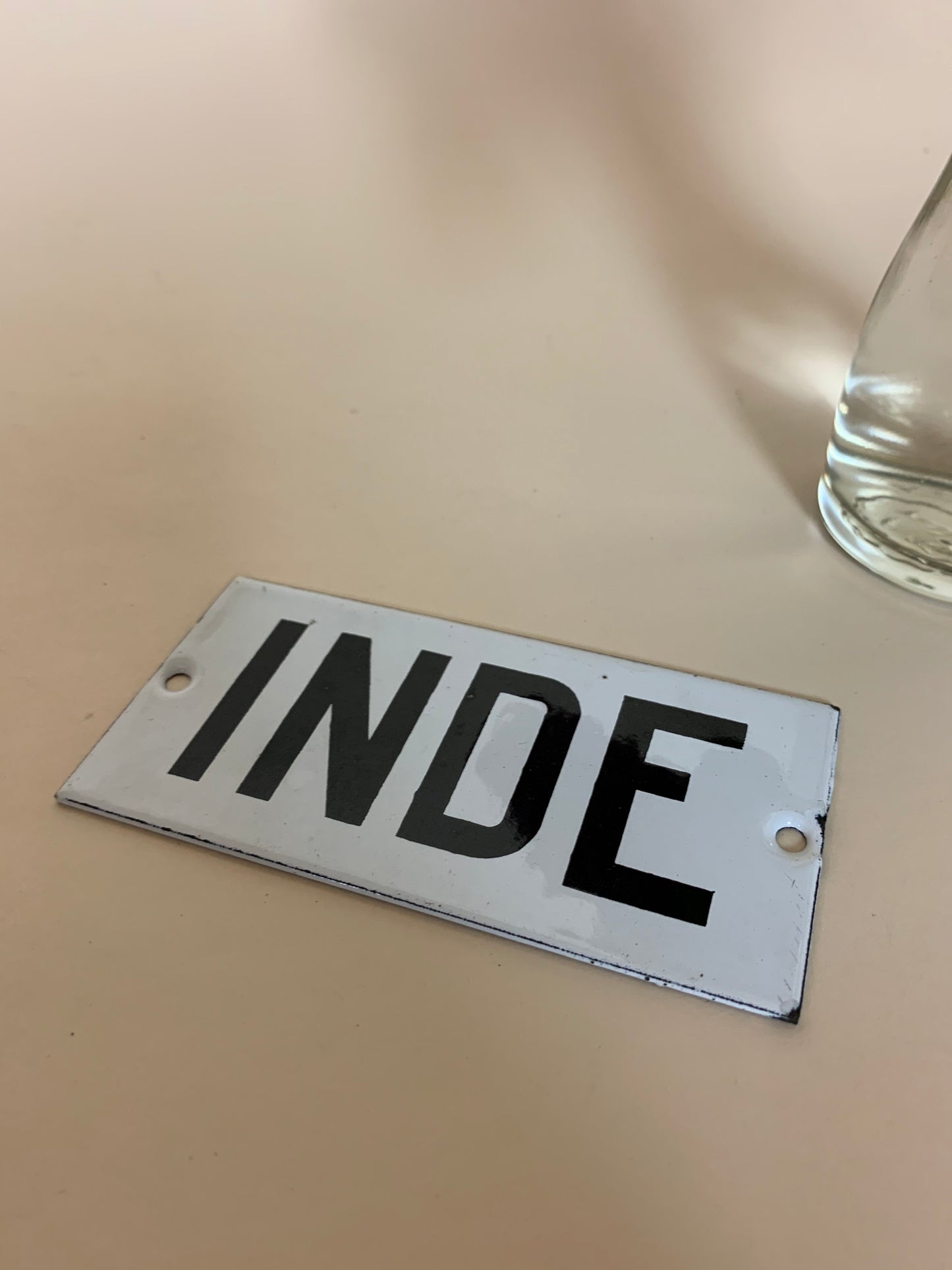 Emaljskylt - INNE