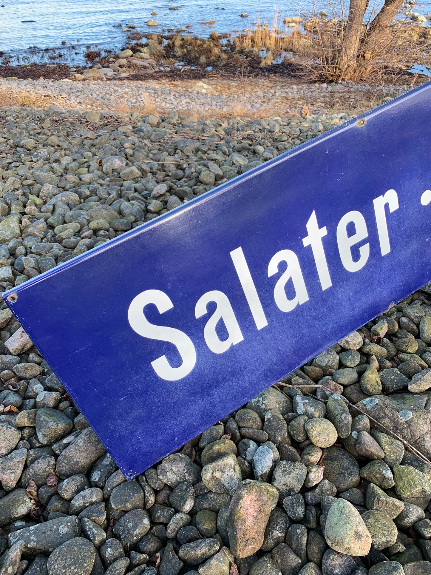 Sallader - Ost - Pålägg emaljskylt