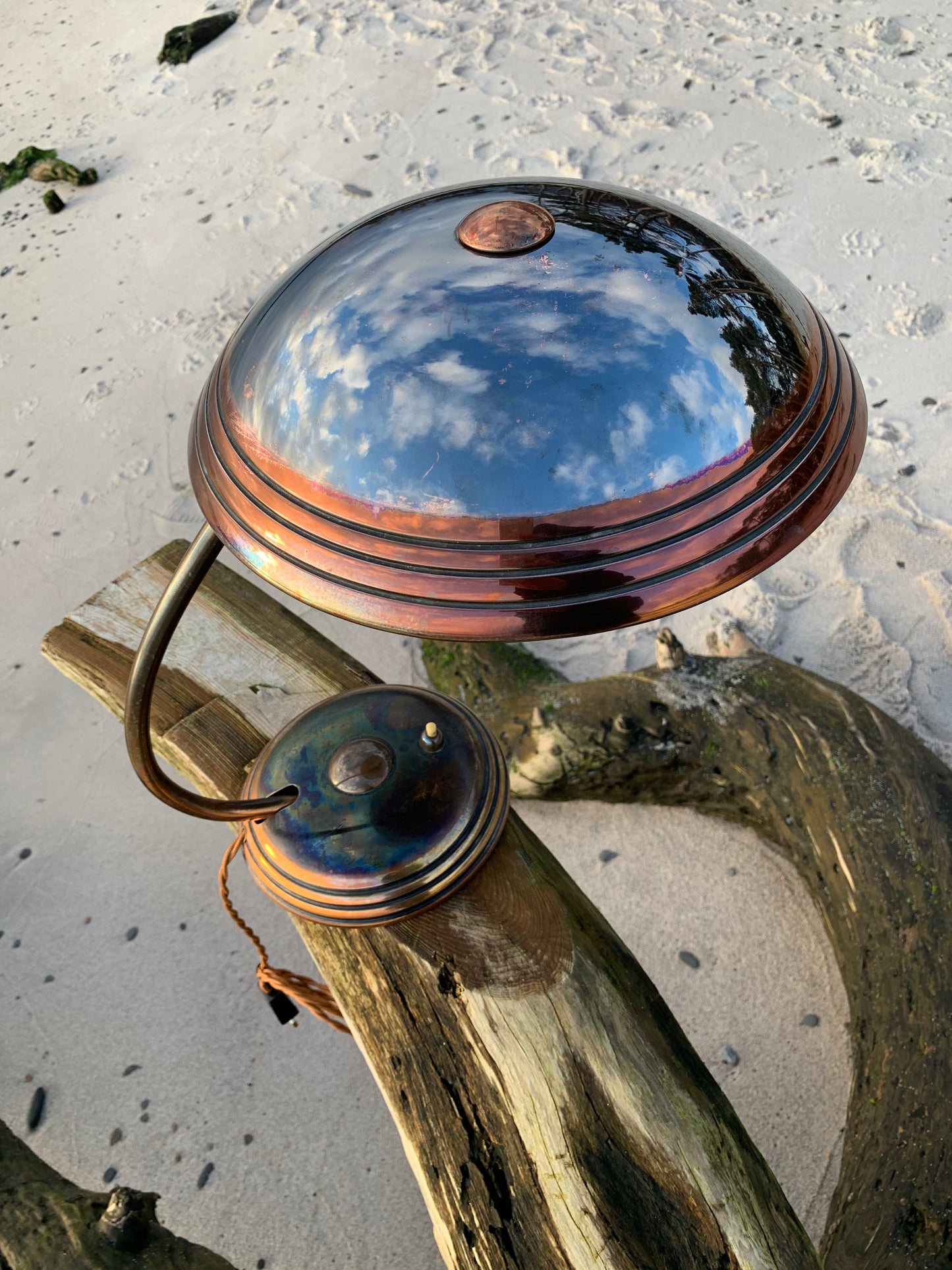 Raw Helo lampa - Koppar