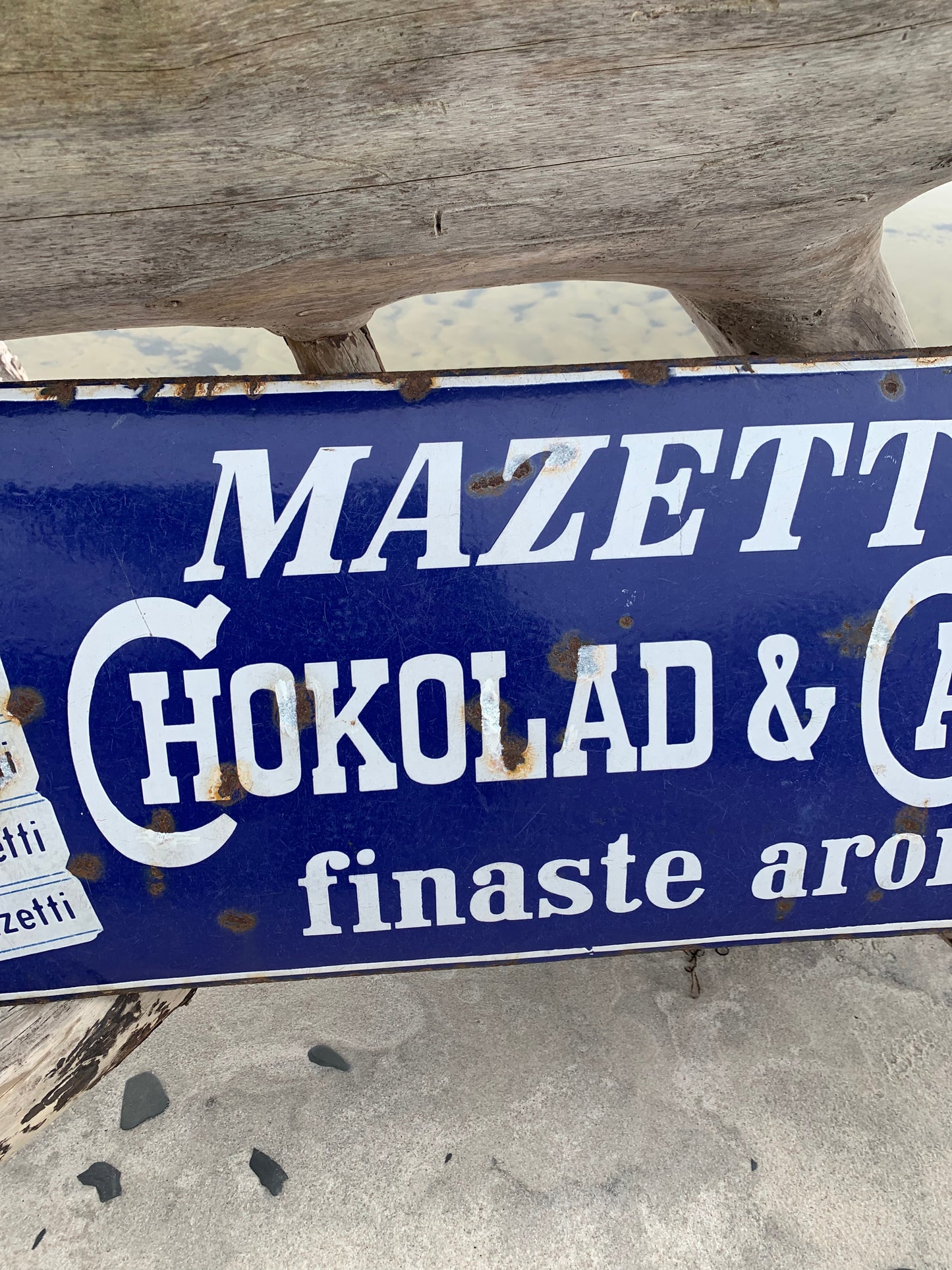Emaljskylt - Mazetti