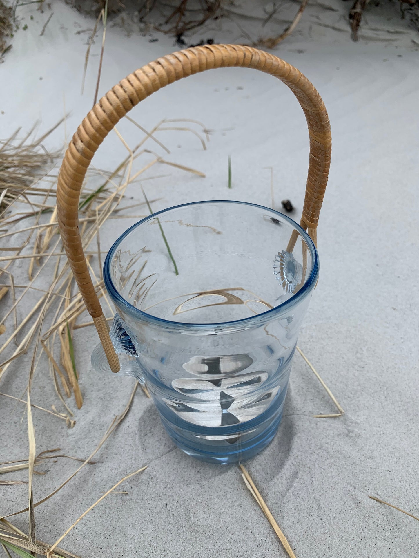 Holmegaard ishink med handtag och bottengaller