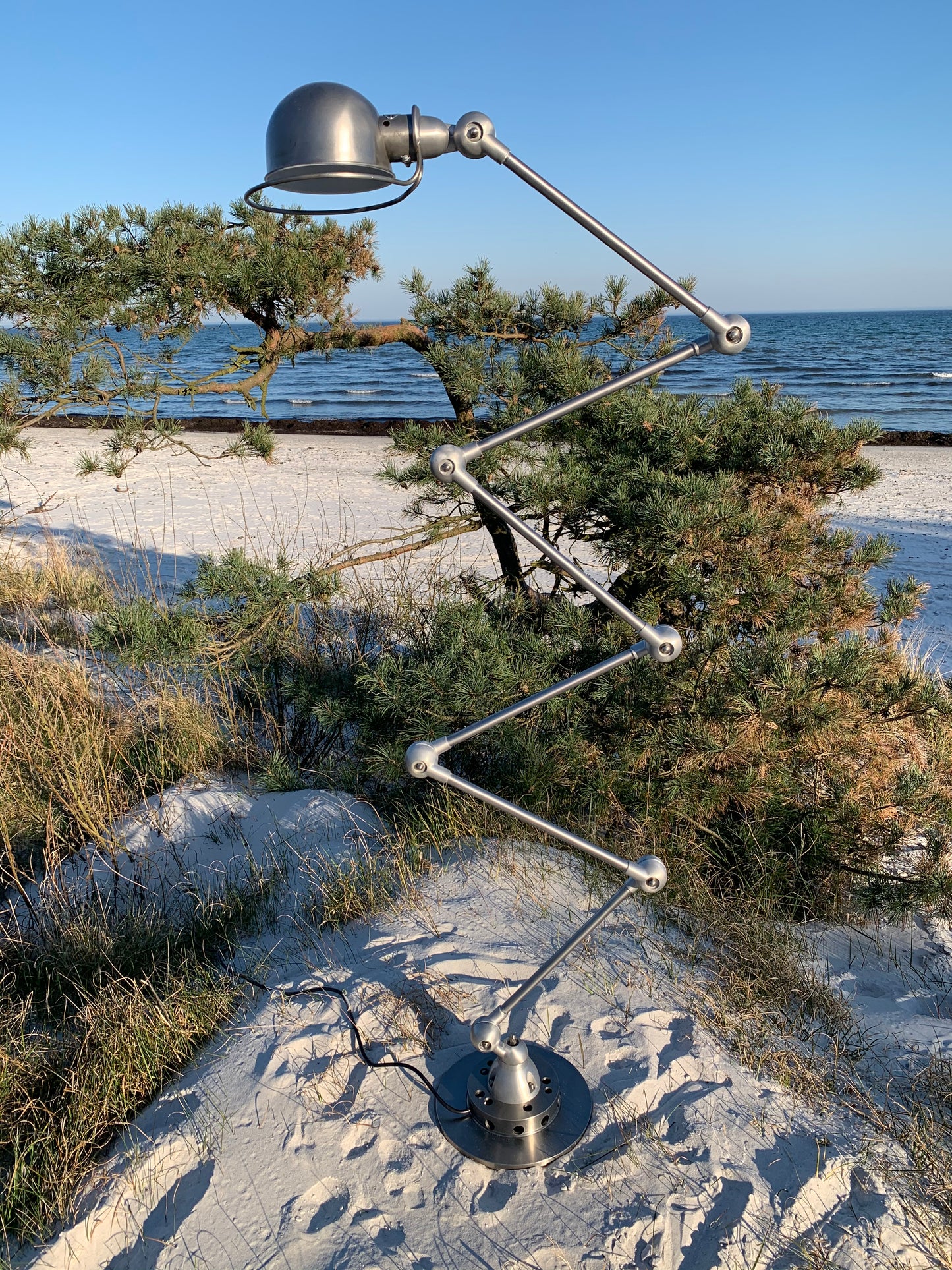 Vacker Jieldé golvlampa med 6 armar