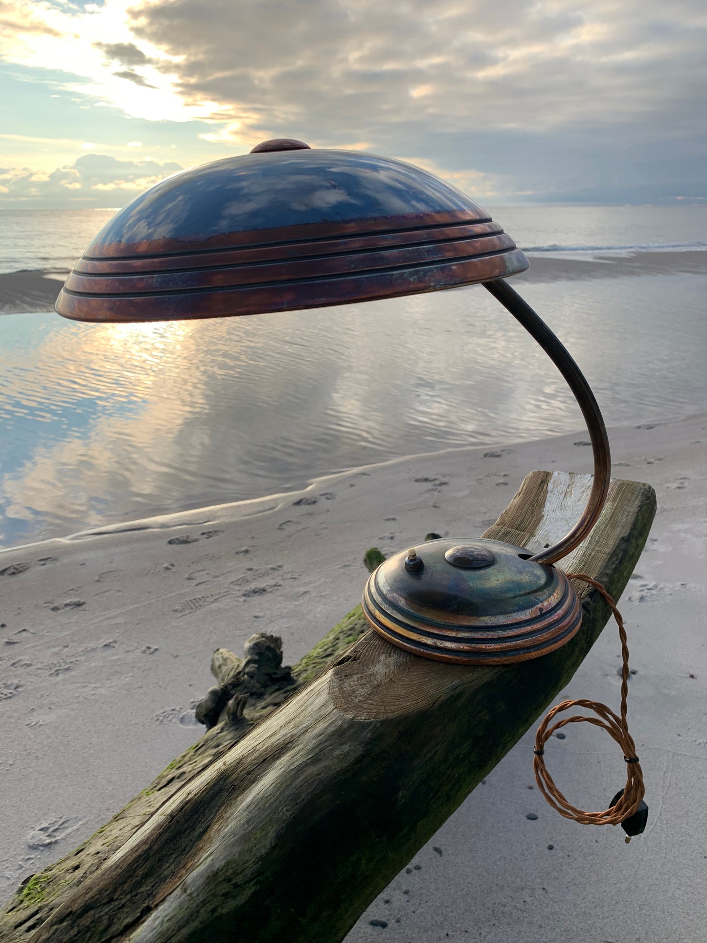 Raw Helo lampa - Koppar