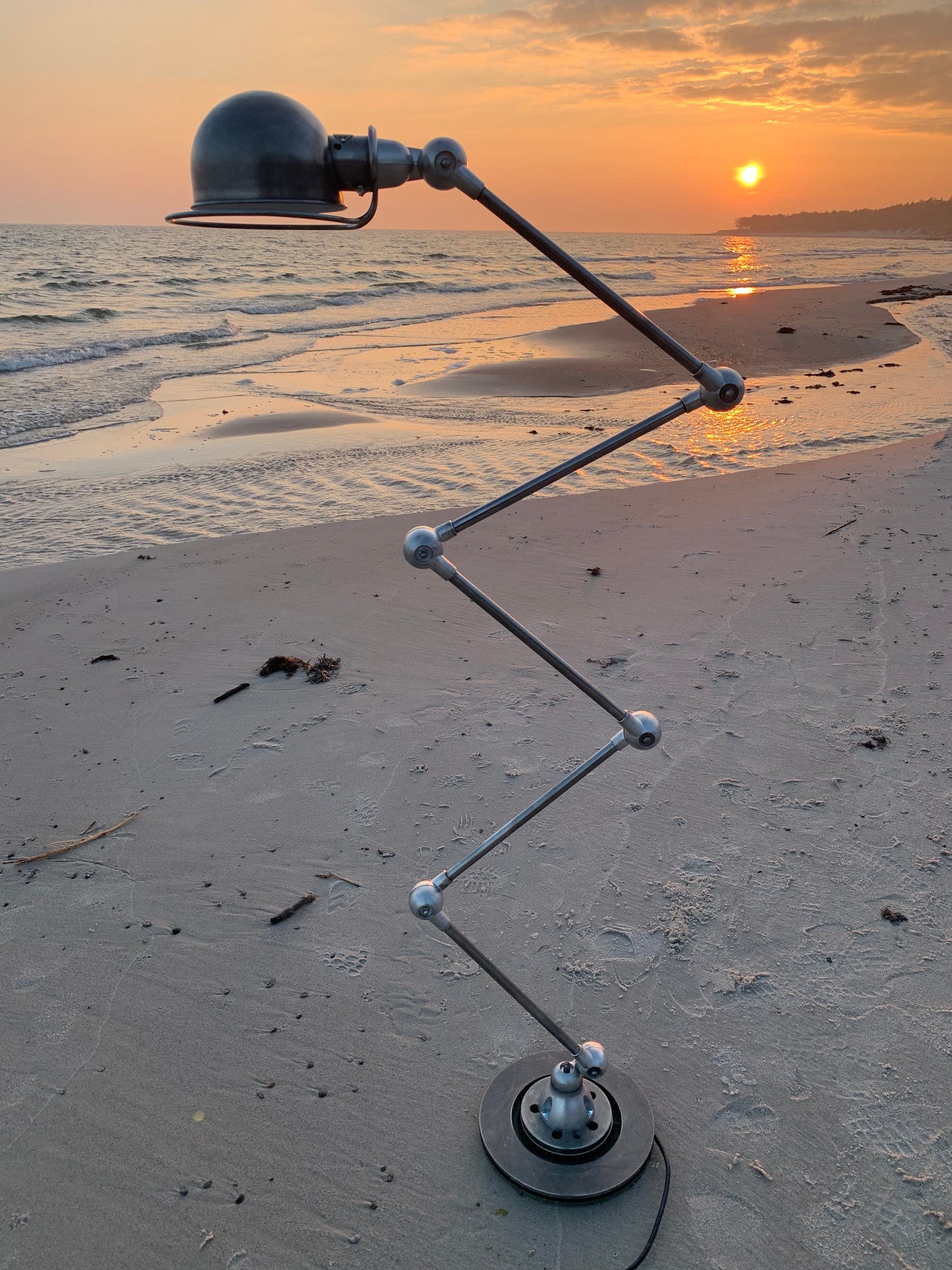 Vacker Jieldé golvlampa med 5 armar