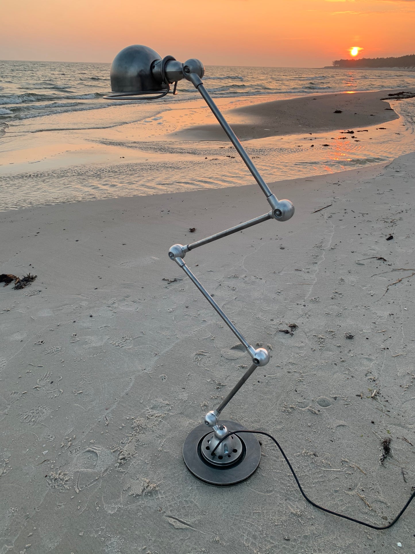 Vacker Jieldé golvlampa med 4 armar