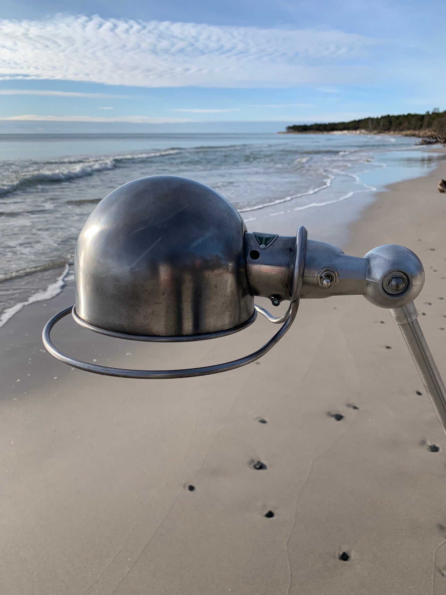 Jieldé dubbel golv/bordslampa med 2 x 3 armar