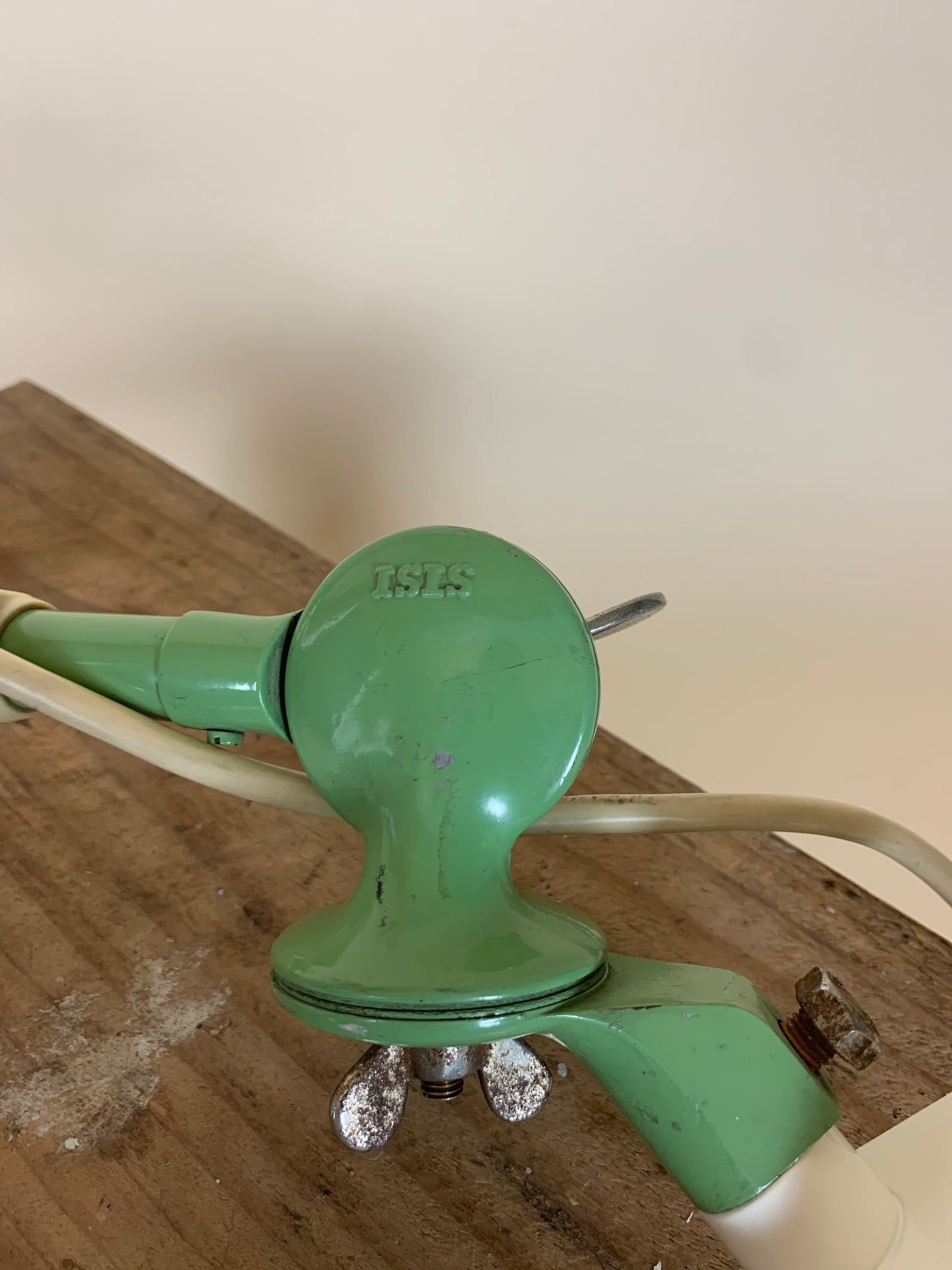 Christian Dell designade teleskopisk vägglampa arkitektlampa ISIS