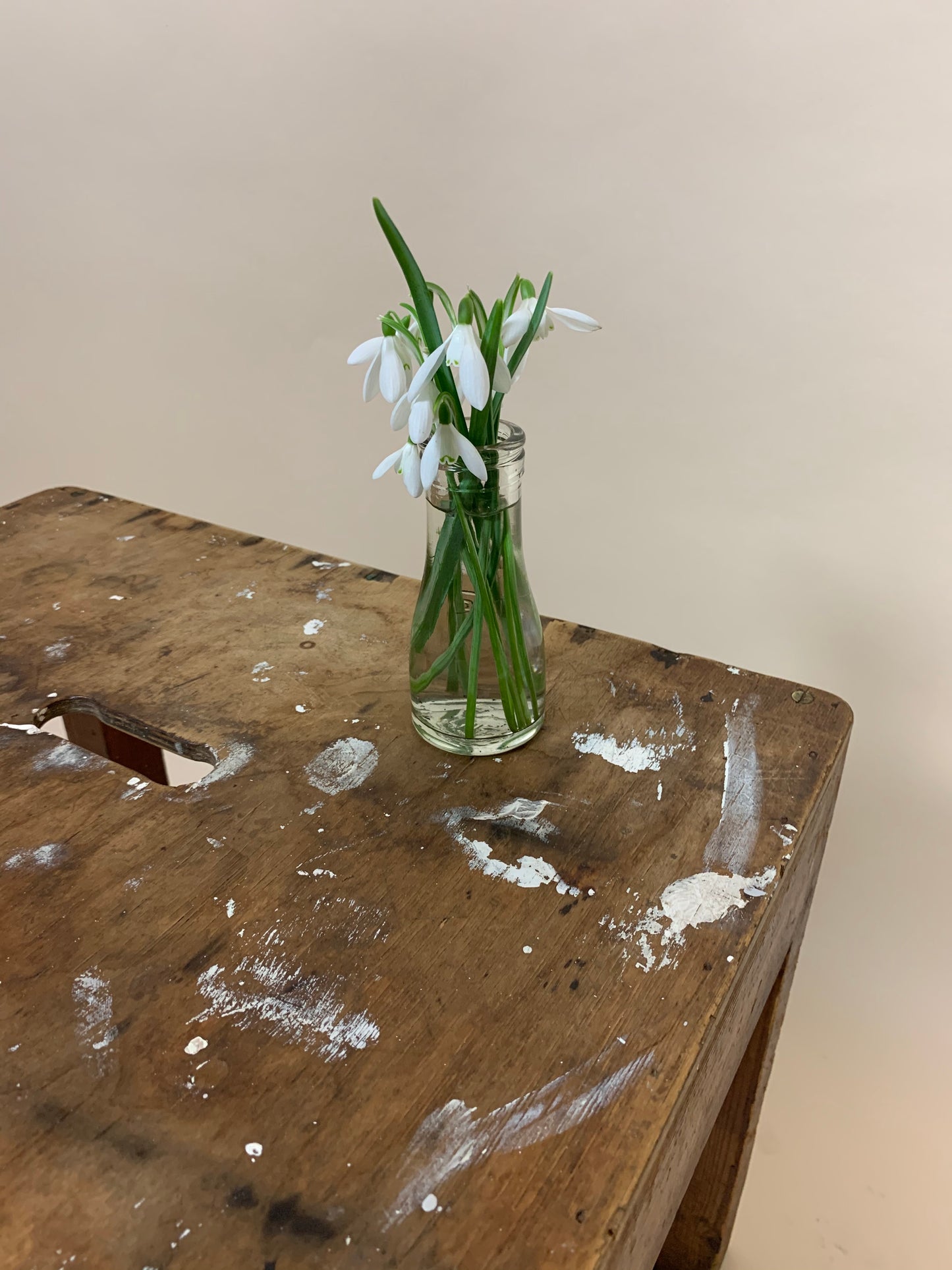Träpallen med mycket patina
