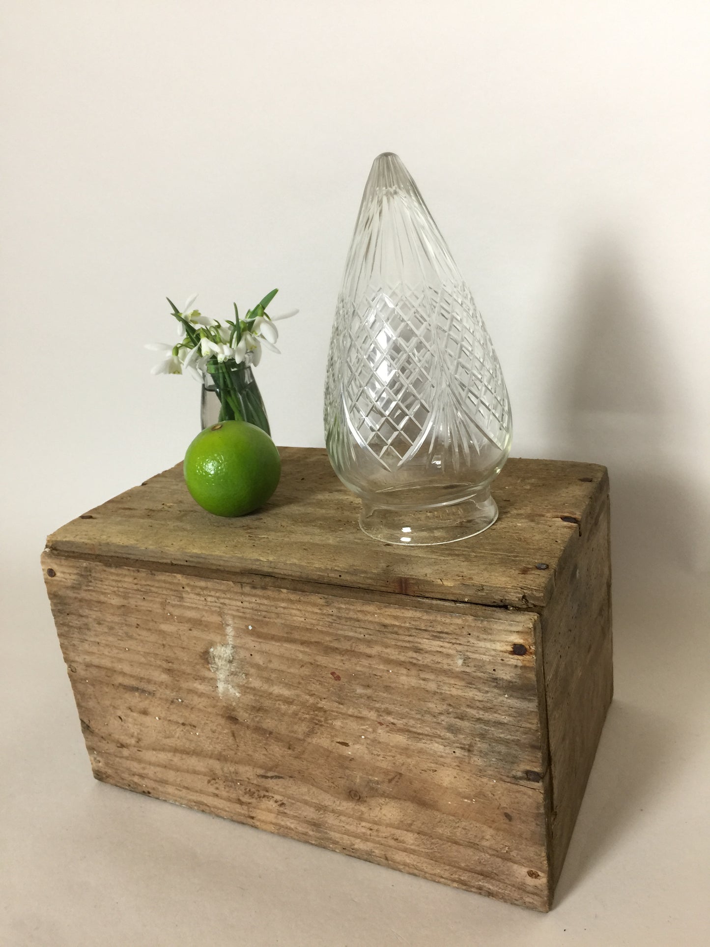 Vackert gammalt lampglas